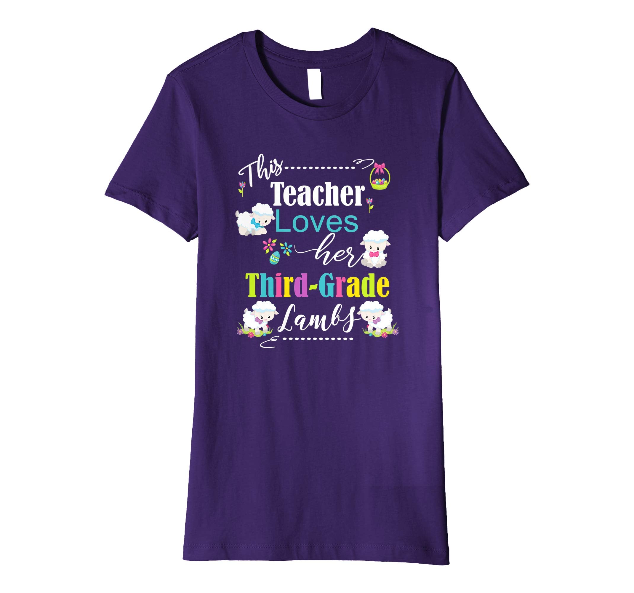 3rd Grade Easter Teacher Shirt Cute Love My Lambs Tee