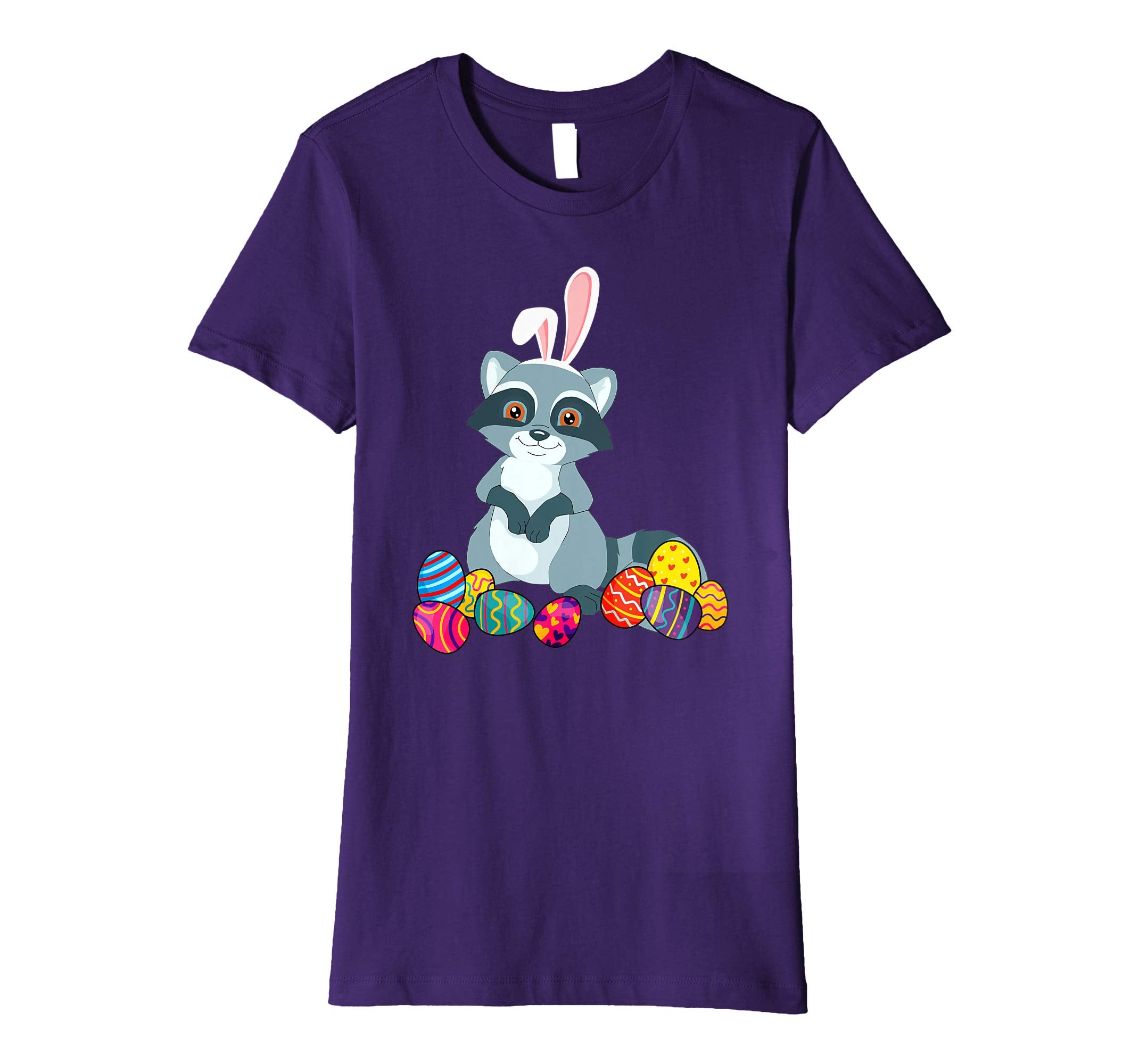 Raccoon Bunny Ear With Egg Easter Easter Day Shirt
