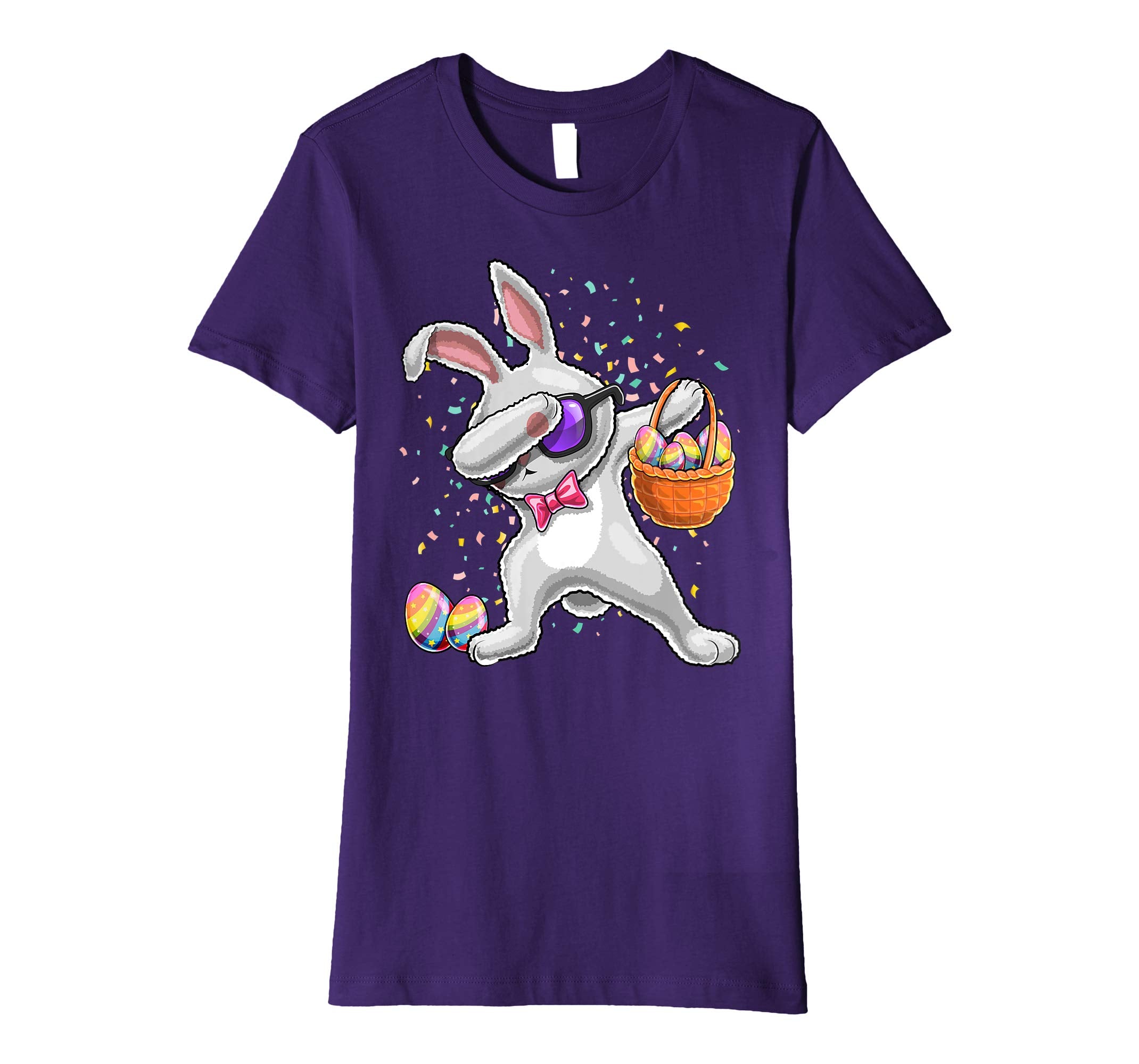 Dabbing Easter Bunny Shirt Kids Easter Egg Basket Gift Kids