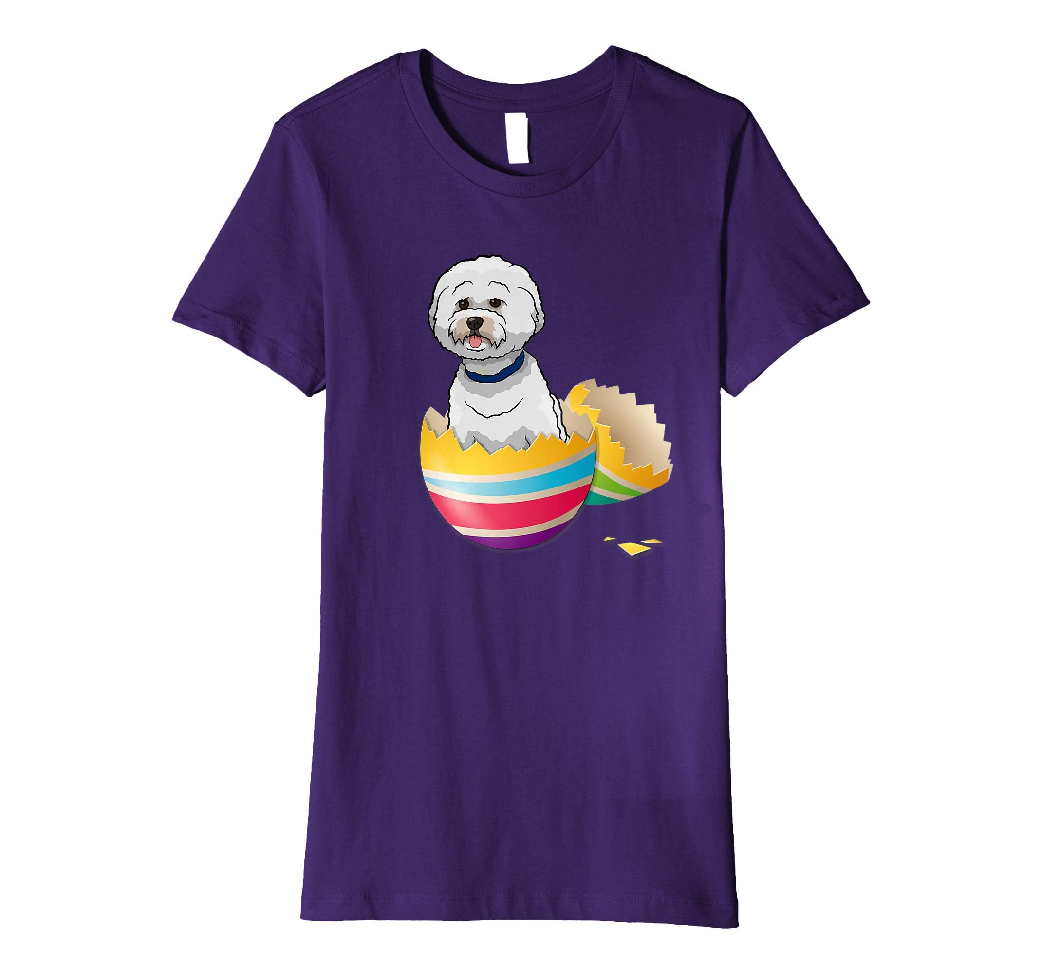 Bichons Frise Hatching From Easter Egg Easter Day Shirt