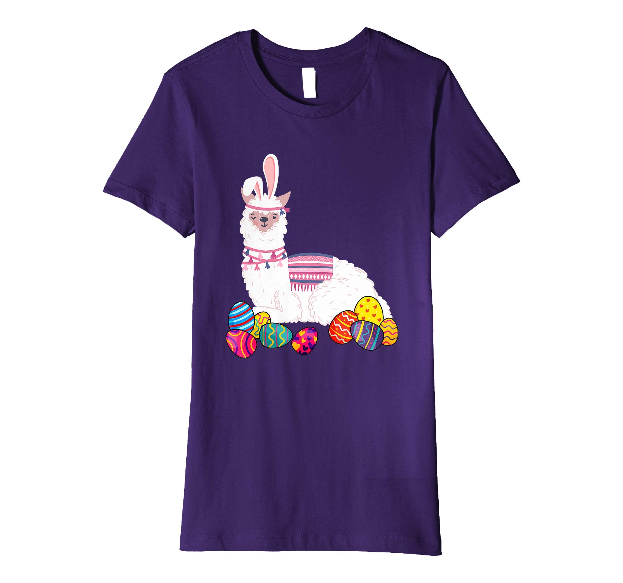 Llama Bunny Ear With Egg Easter Easter Day Shirt