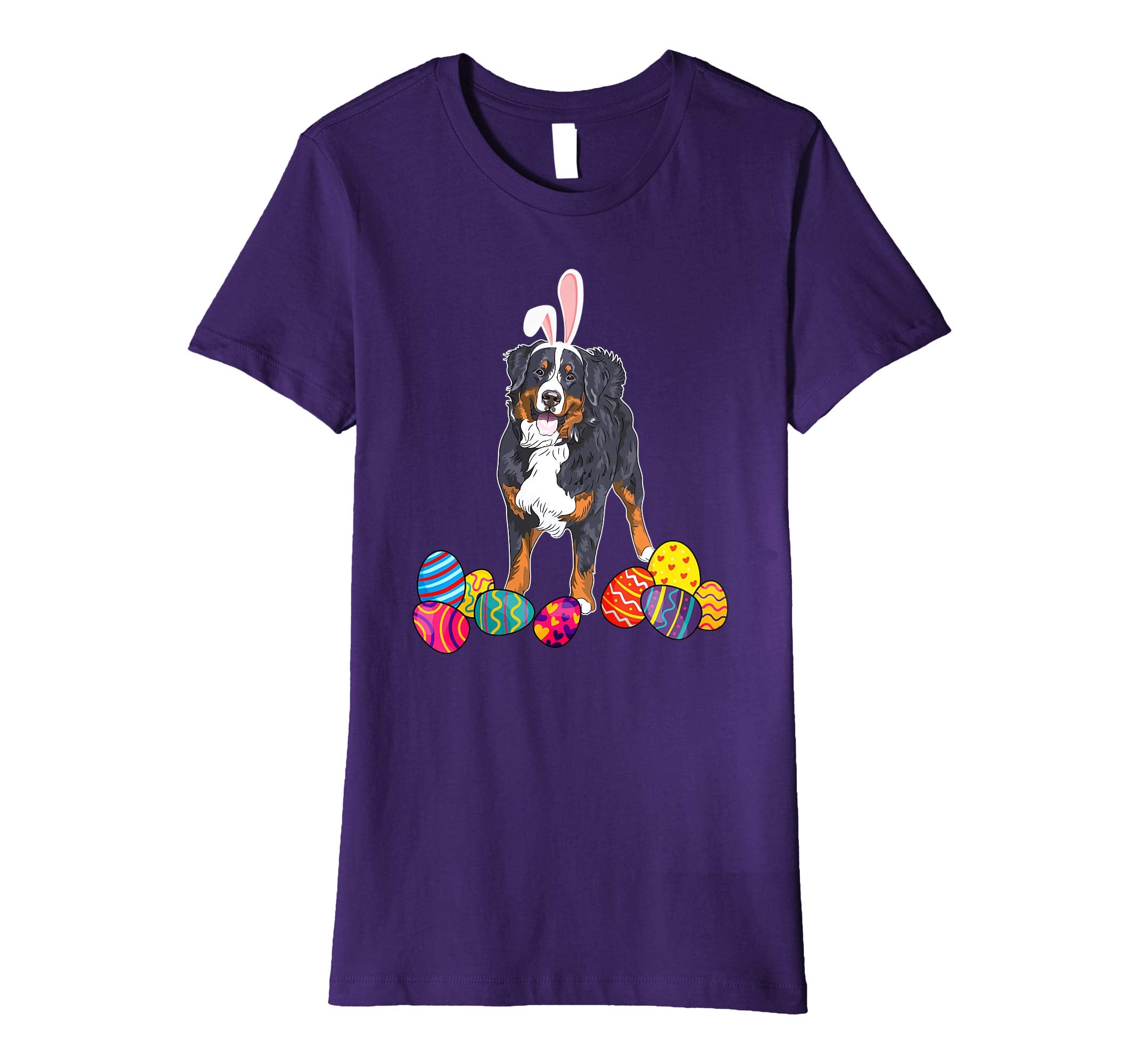 Bernese Mountain Bunny Ear With Egg Easter Easter Day Shirt