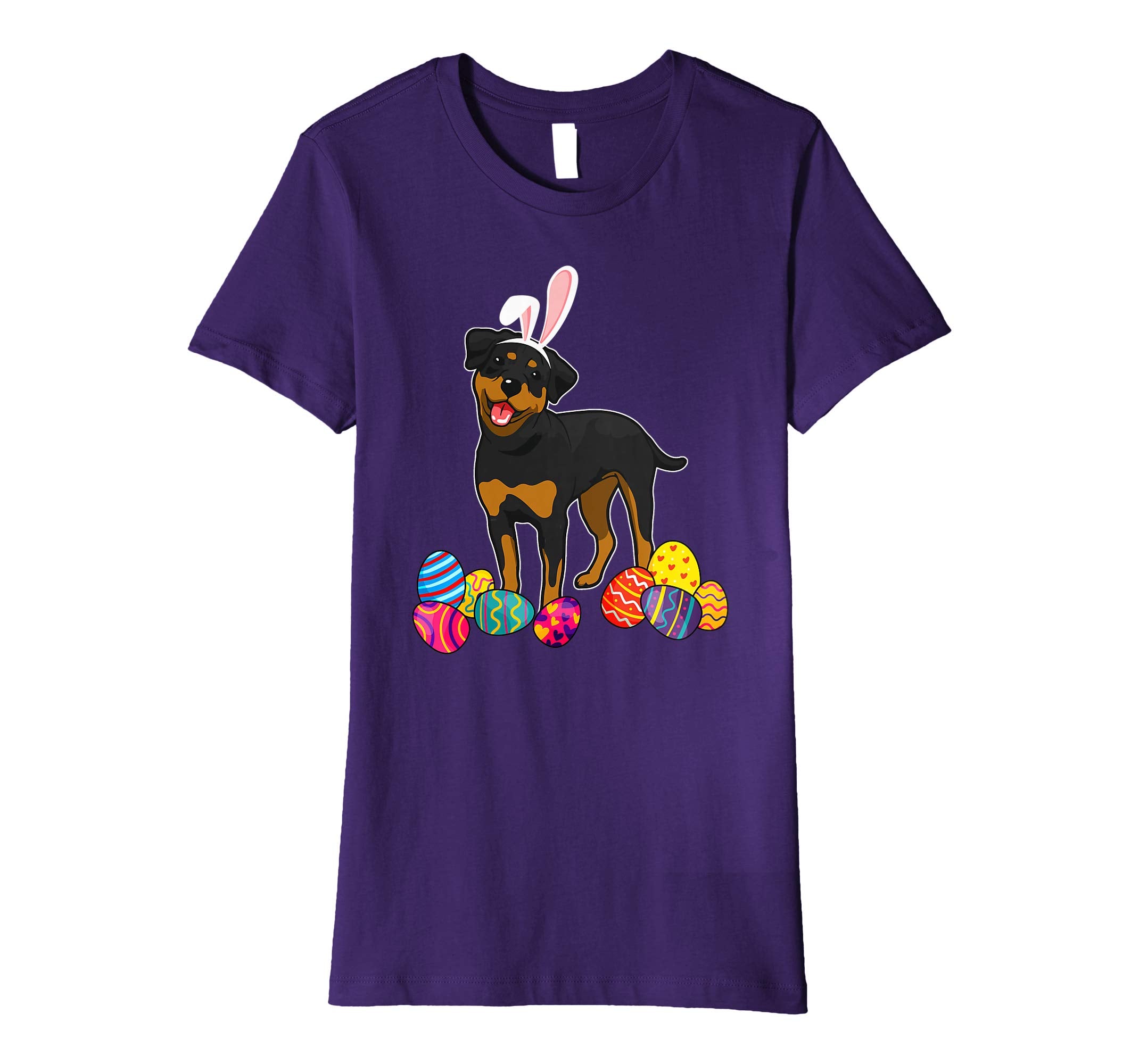 Rottweiler Bunny Ear With Egg Easter Easter Day Shirt