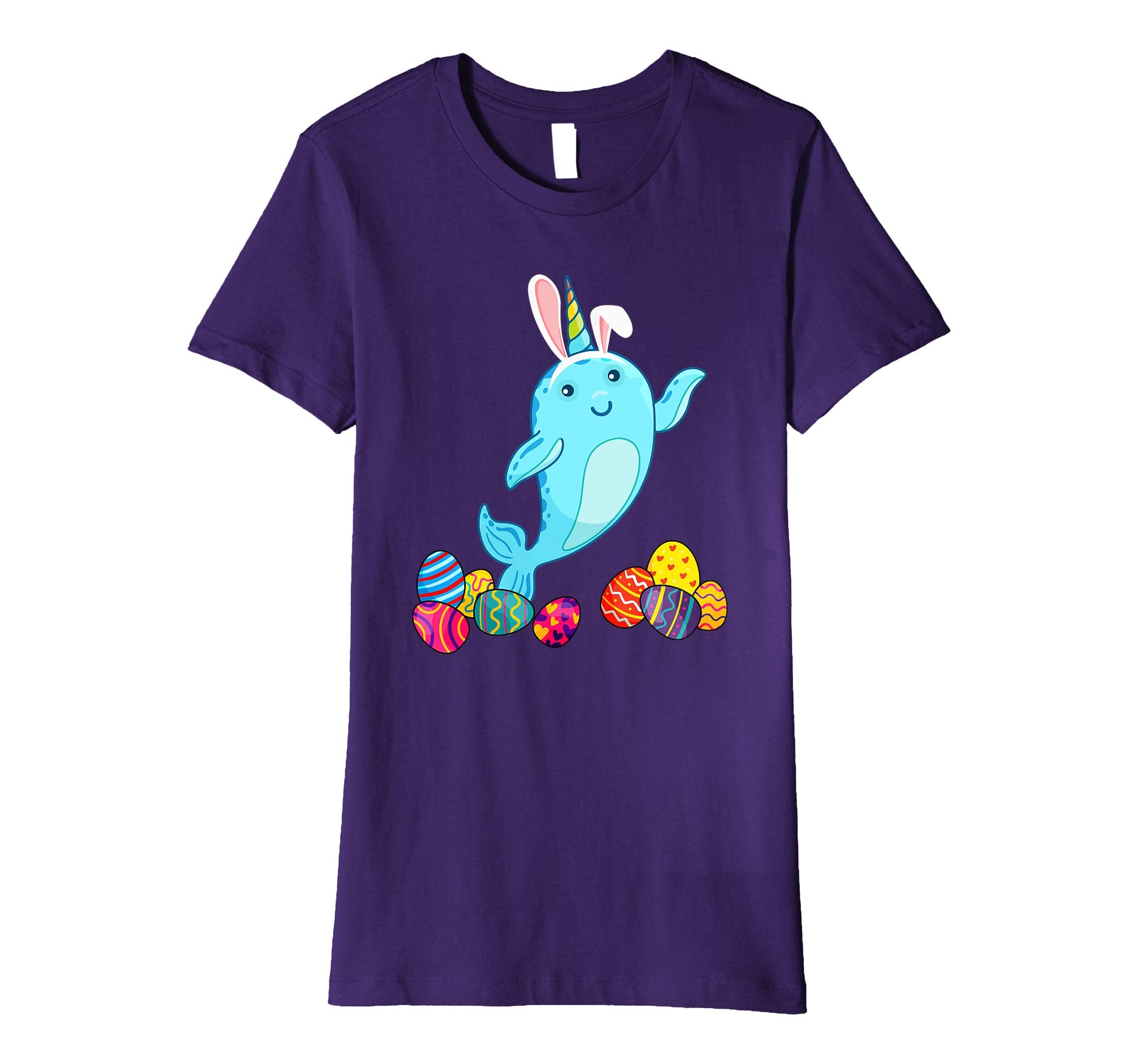 Narwhals Bunny Ear With Egg Easter Easter Day Shirt