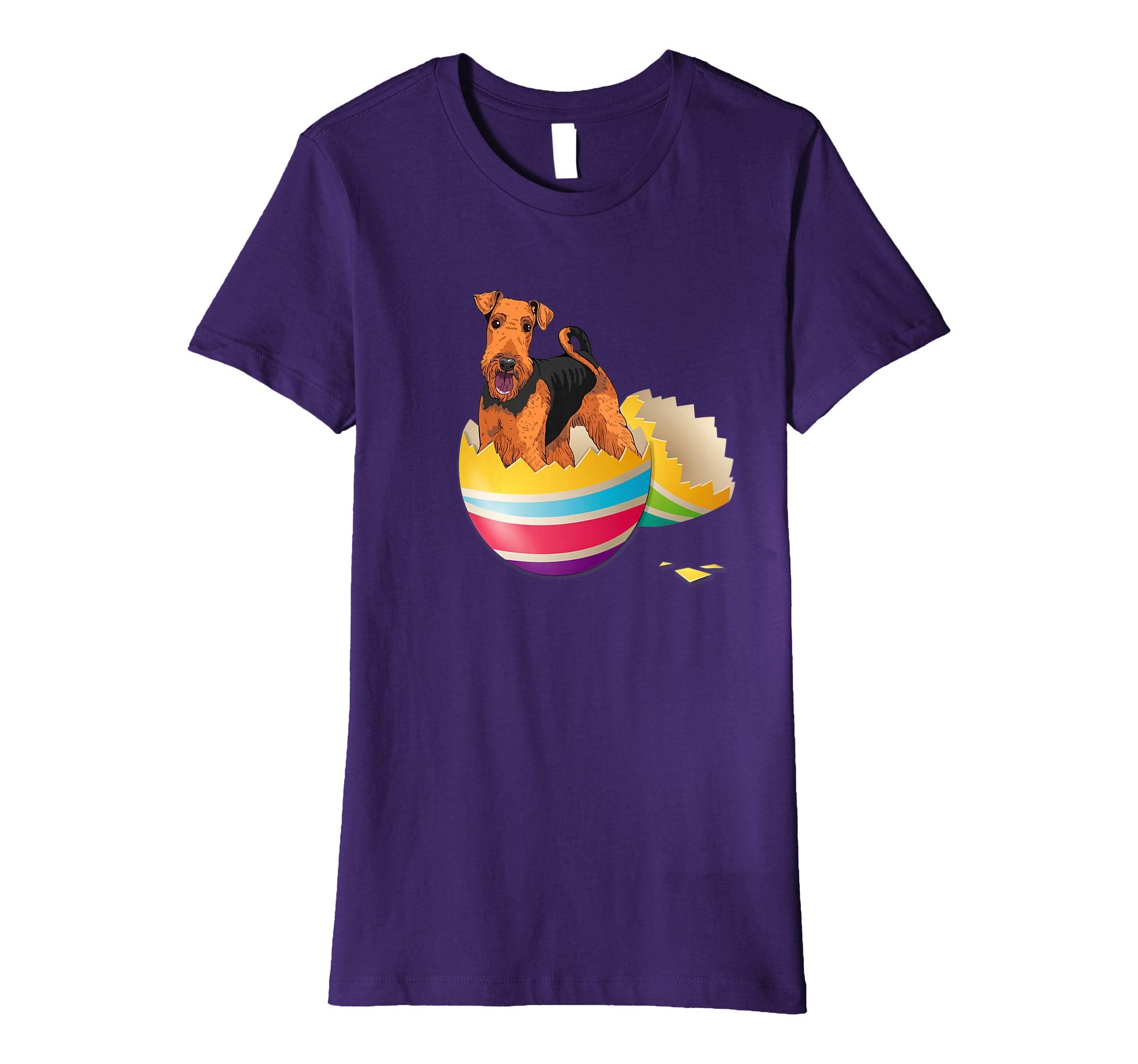 Airedale Terrier Hatching From Easter Egg Easter Day Shirt