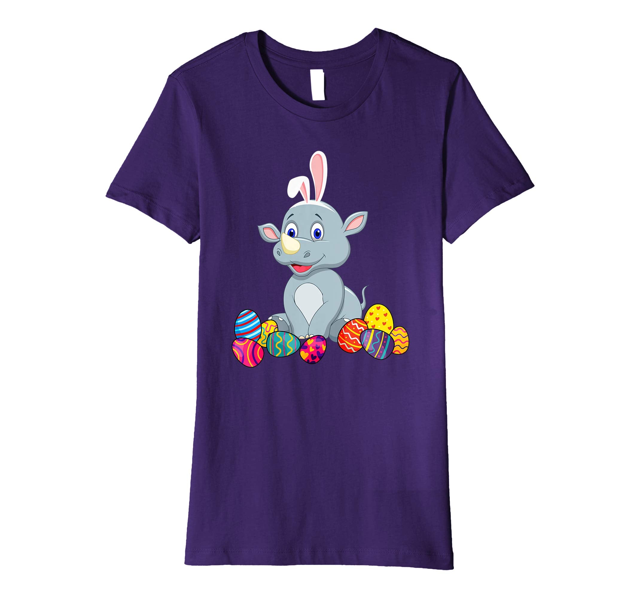 Rhino Bunny Ear With Egg Easter Easter Day Shirt