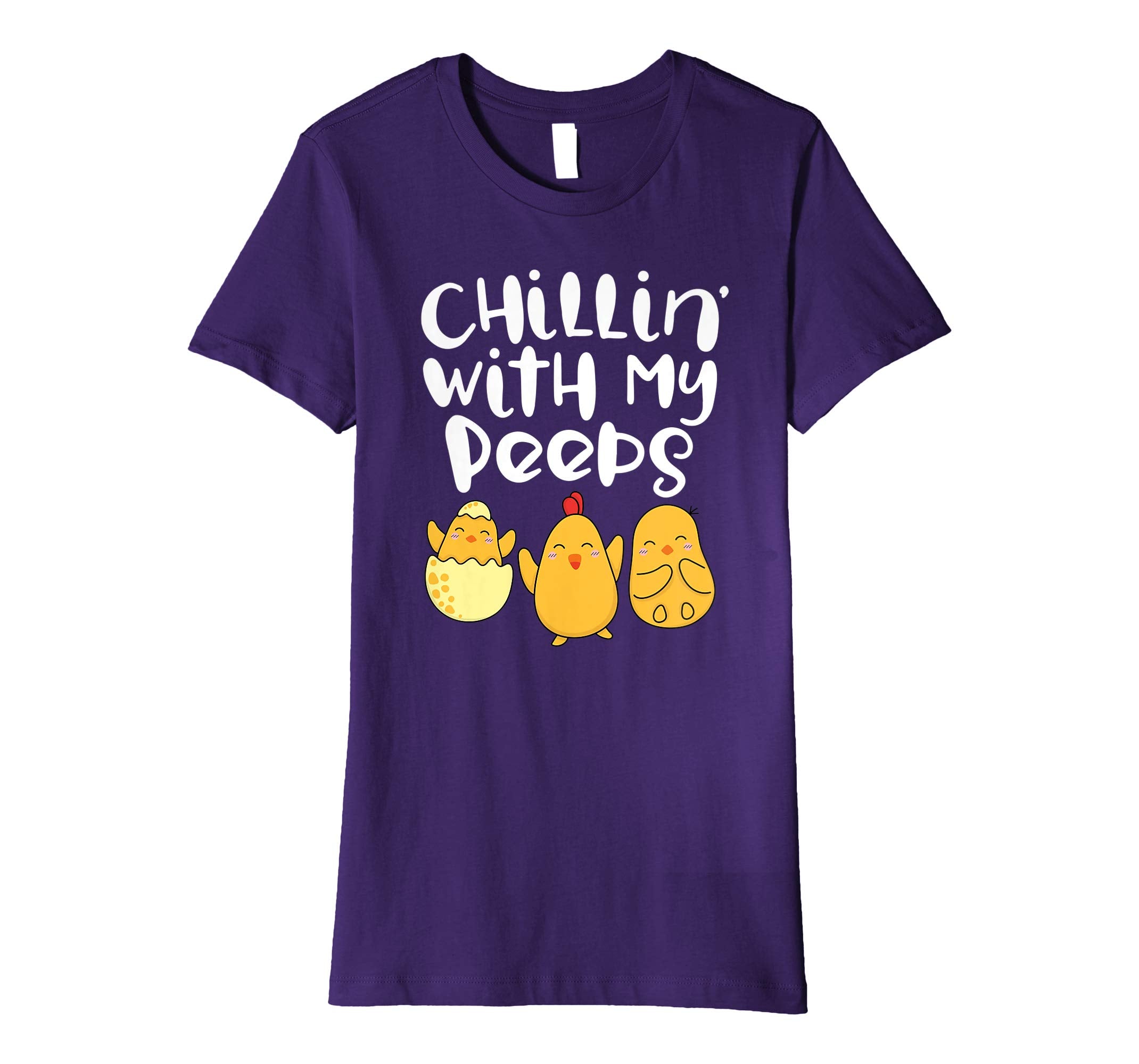 Chillin With My Peeps Happy Easter Kids Boys Girls T Shirt
