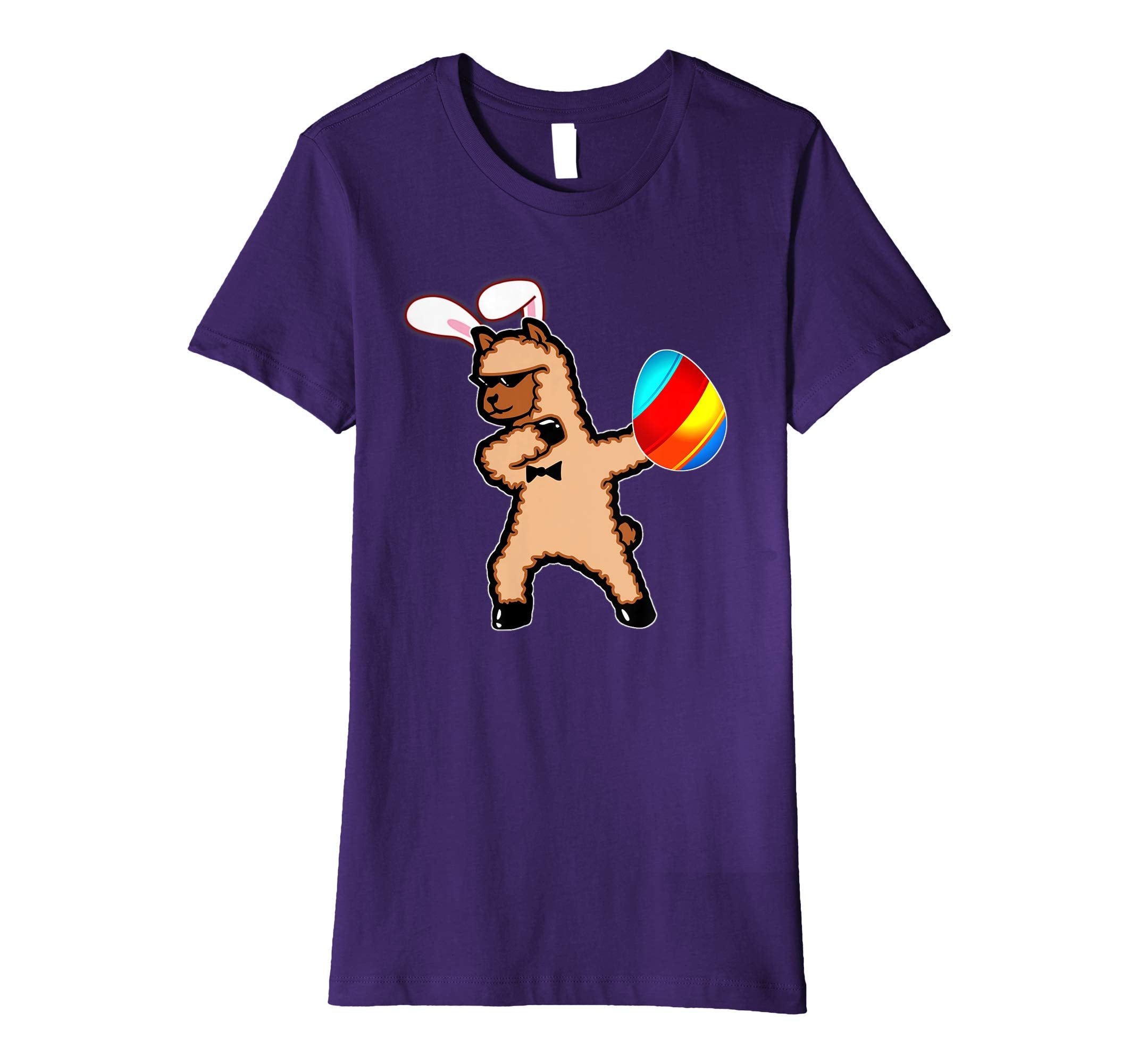 Easter Bunny Dabbing Llama Alpaca Tshirt Egg Ears Gift