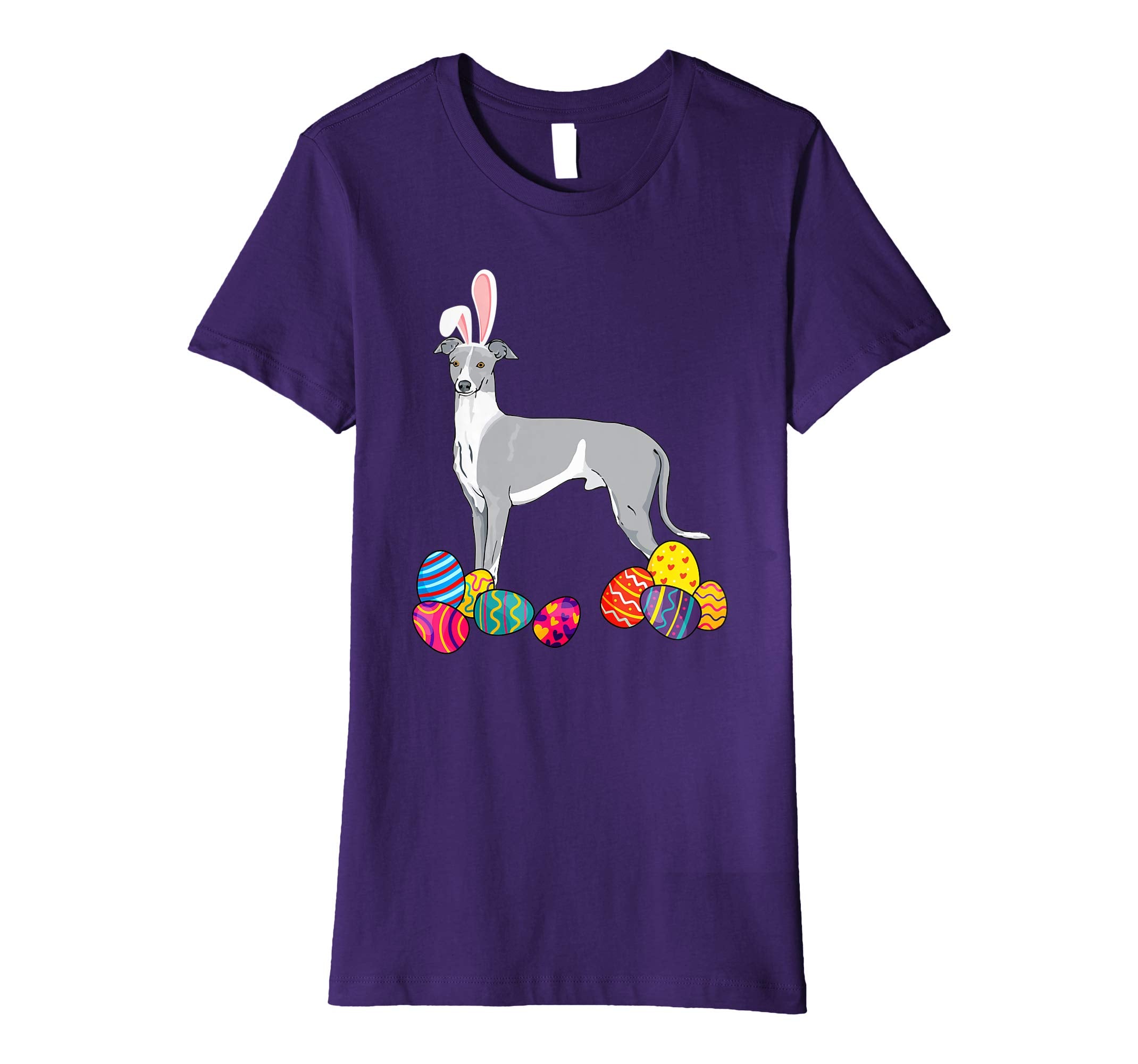 Whippet Bunny Ear With Egg Easter Easter Day Shirt