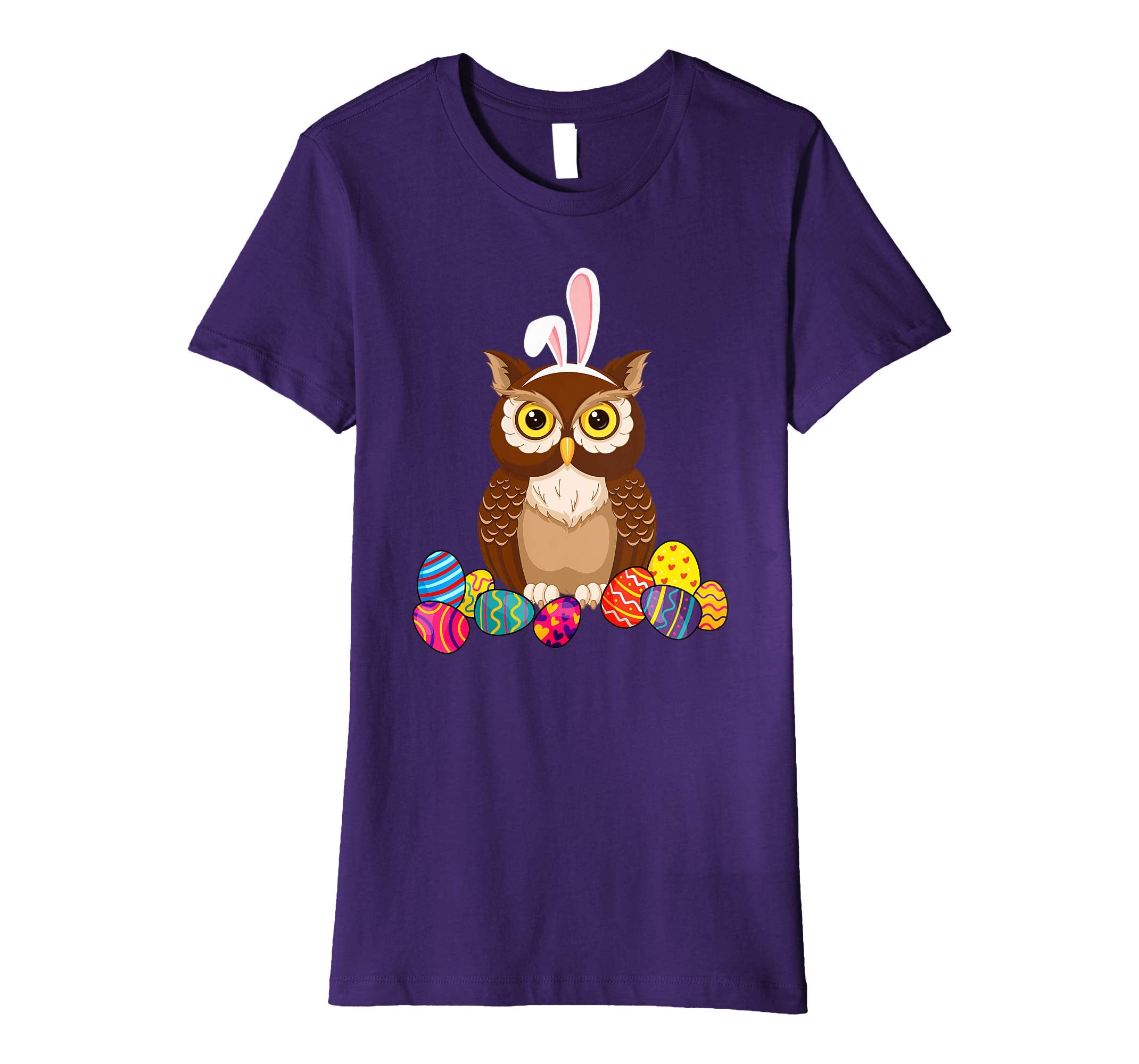 Owl Bunny Ear With Egg Easter Easter Day Shirt