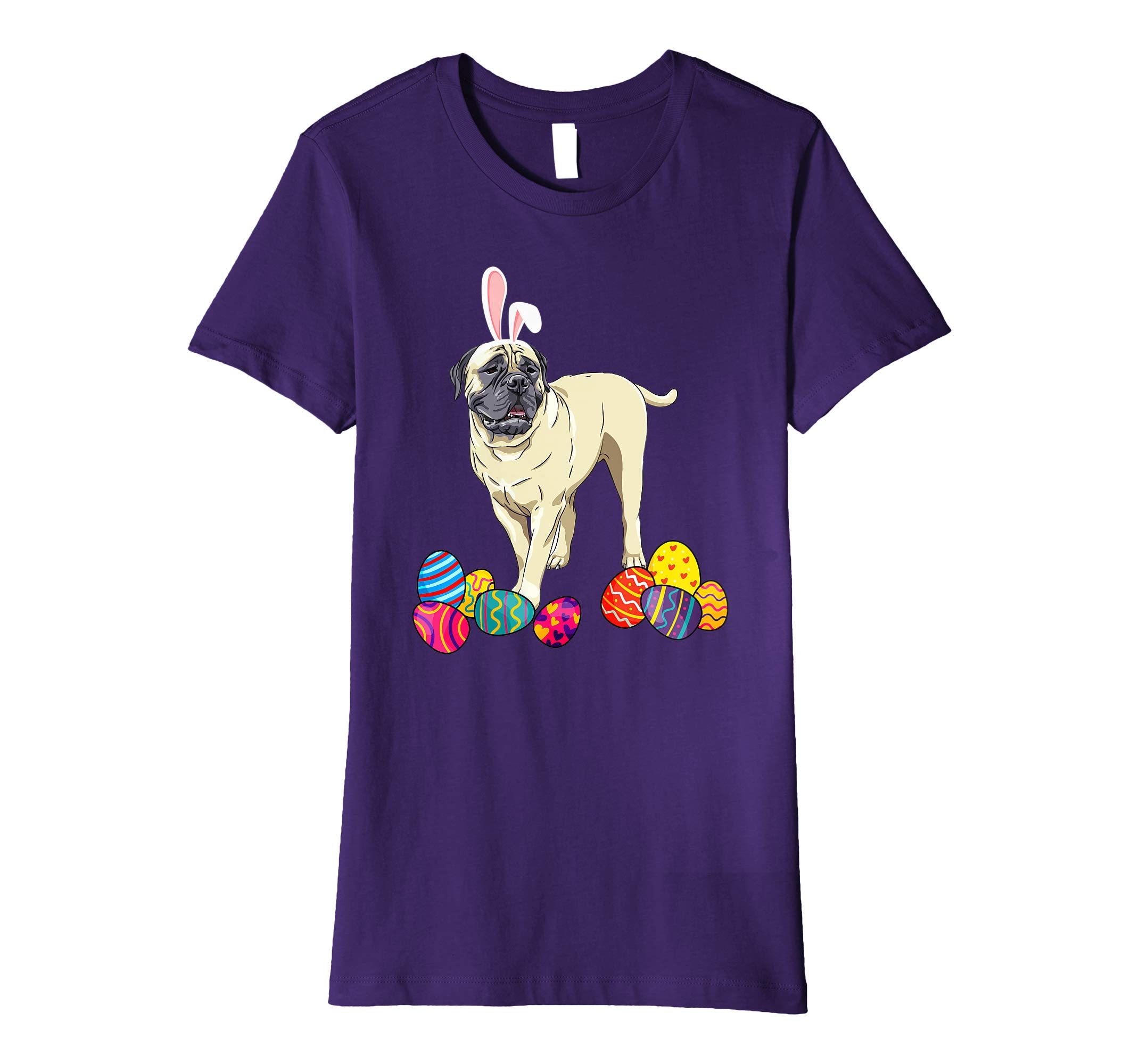 Bullmastiff Bunny Ear With Egg Easter Easter Day Shirt