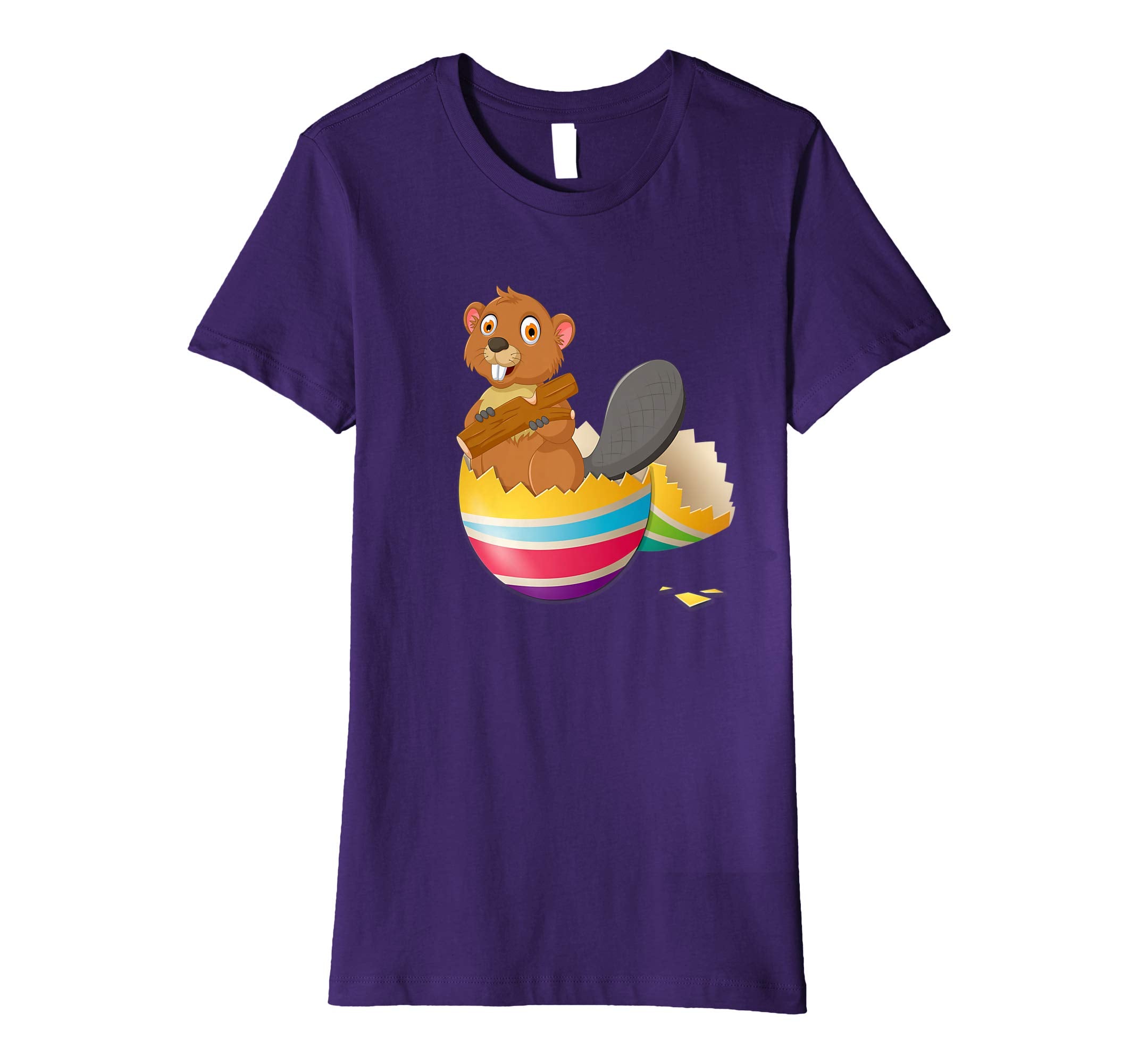 Baby Beaver Hatching From Easter Egg Easter Day Shirt