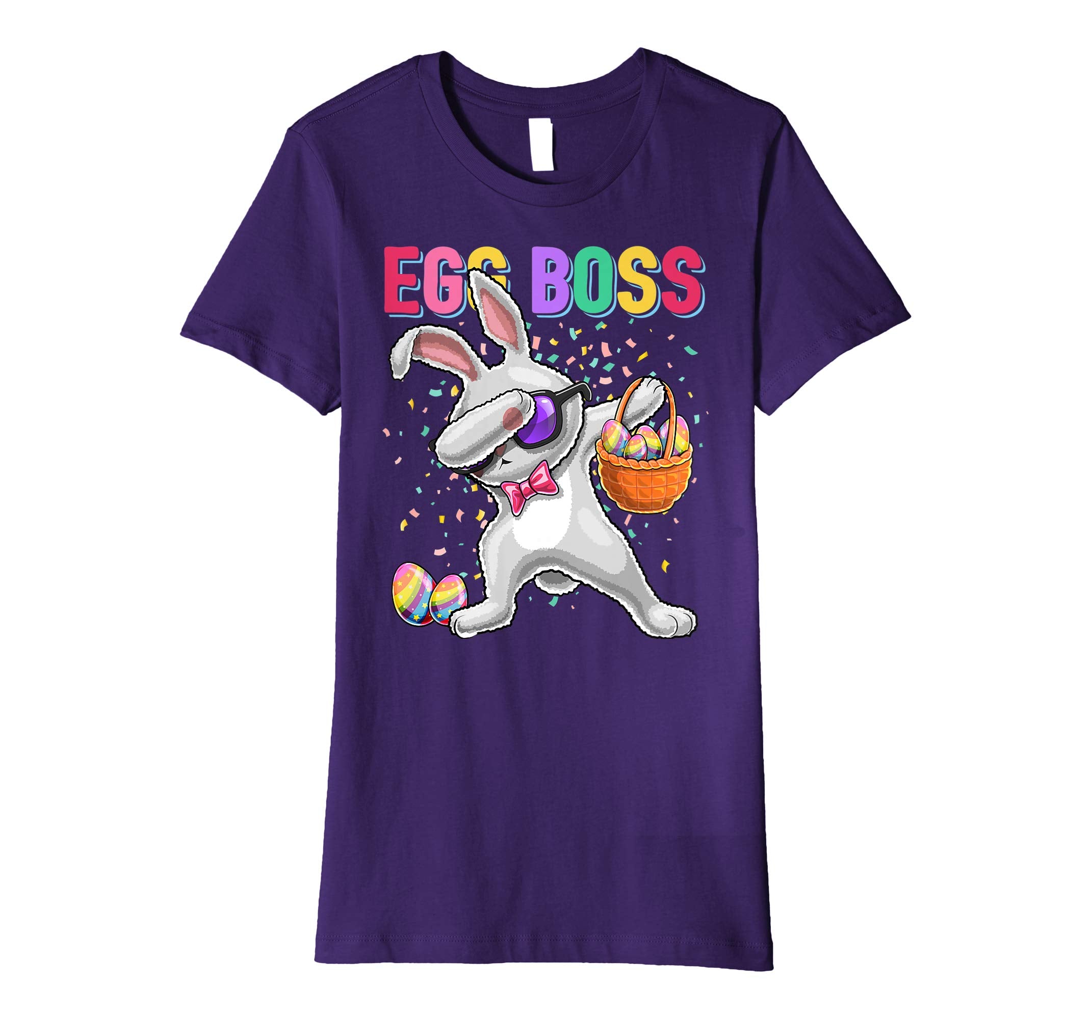 Egg Boss Dabbing Easter Bunny Shirt Easter Day Egg Gift Kids