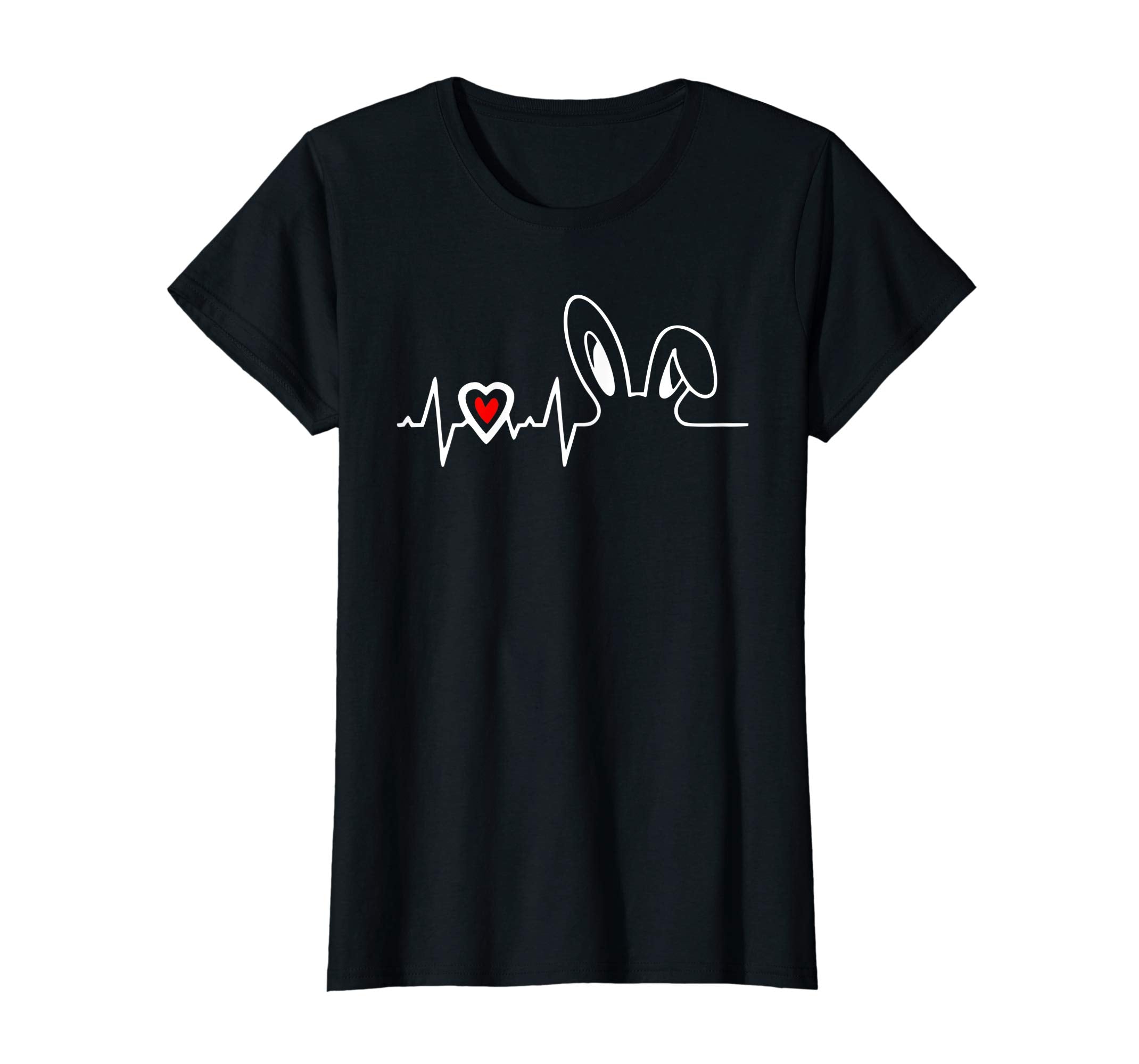 Happy Easter Bunny Heartbeat for Men Women Kids Cute T Shirt