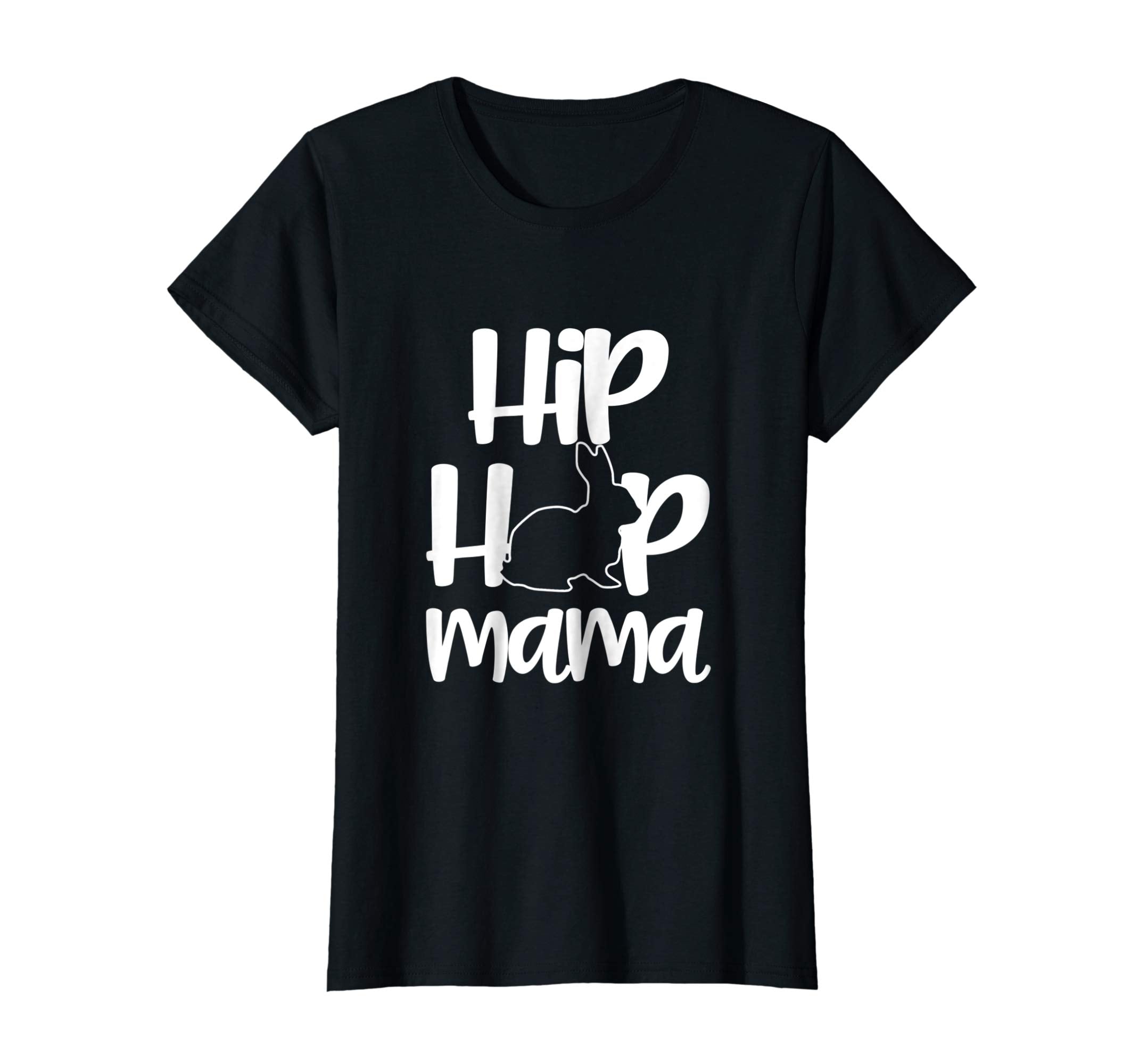 Womens Hip Hop Mama Easter Bunny T-Shirt Mommy Rabbit