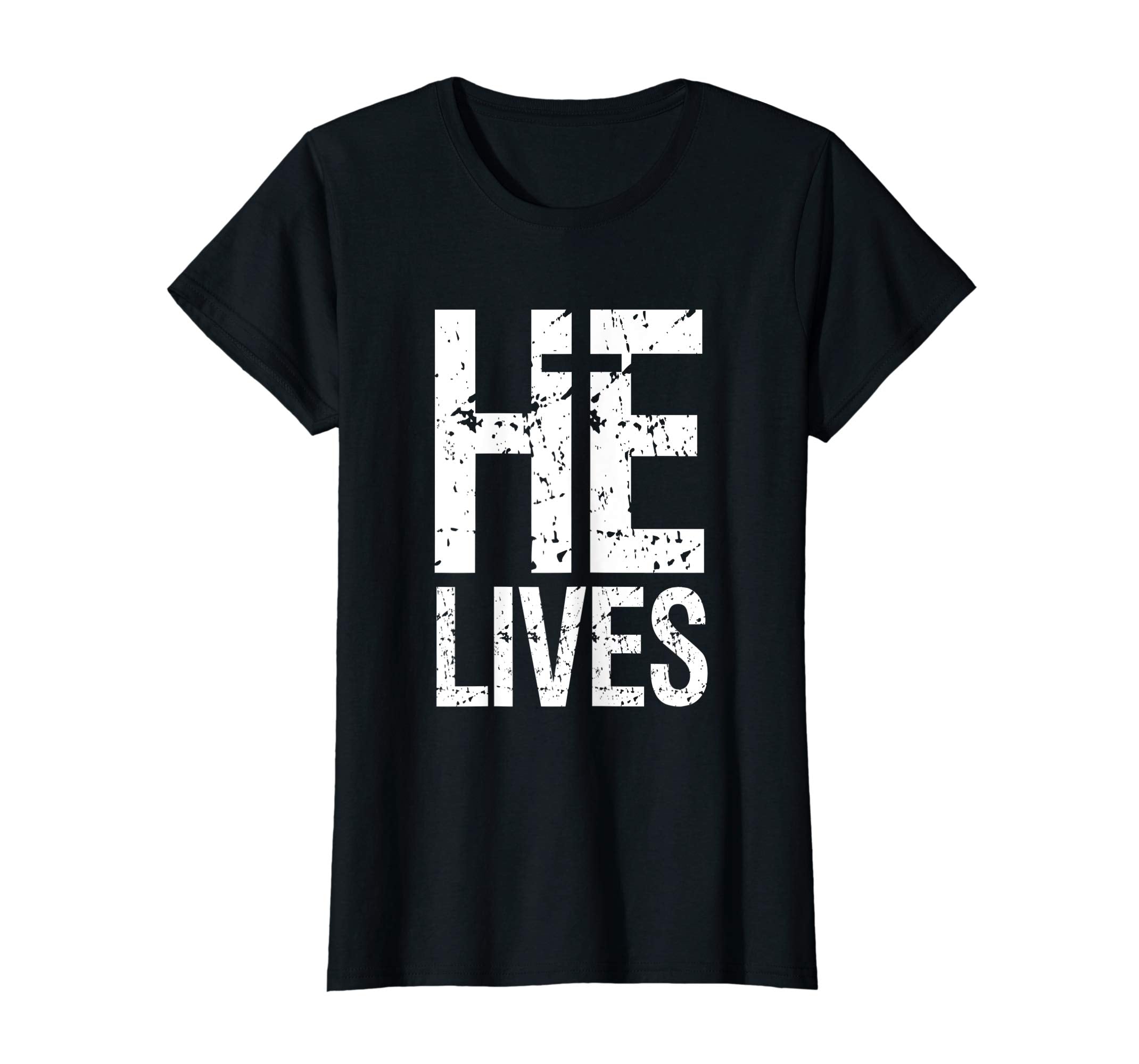 Jesus He Lives Christian Bible Scripture Quote Easter Tshirt