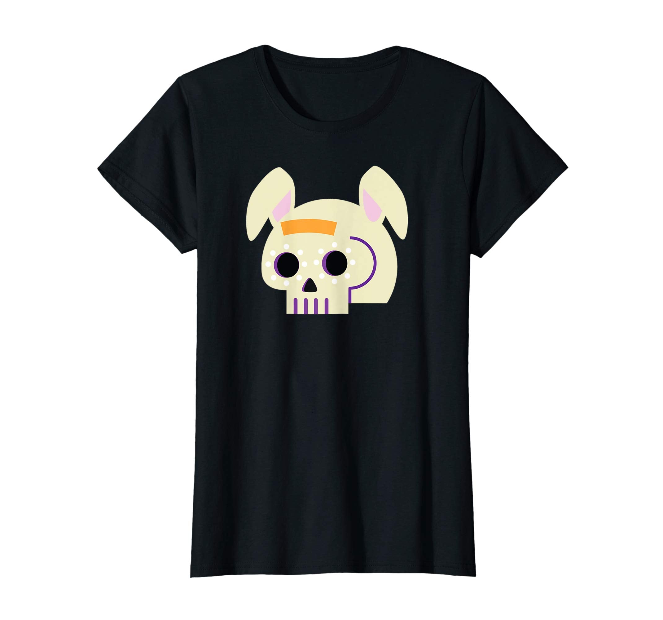Sugar Skull Bunny Easter Party Shirt Dark