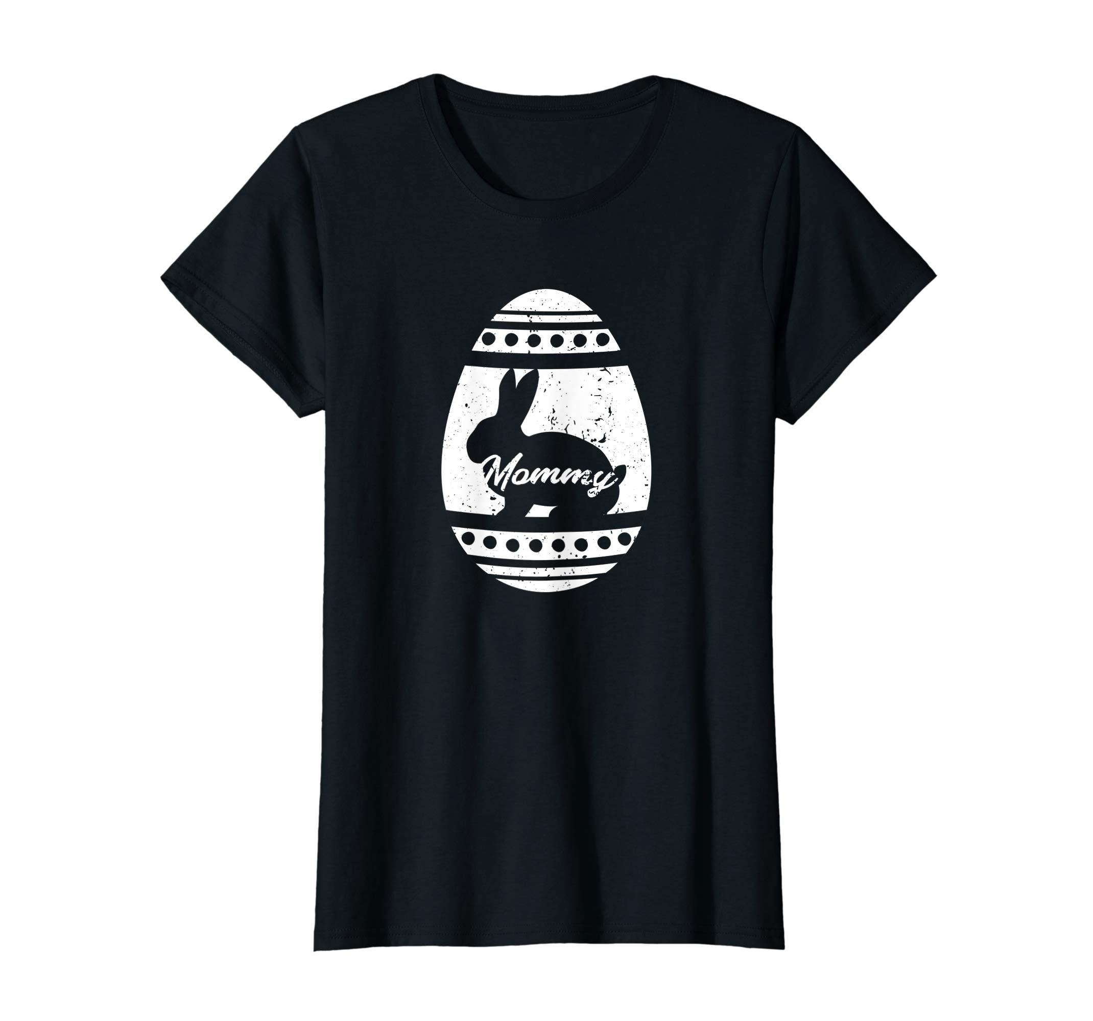 Womens Mommy Rabbit Easter Egg T-Shirt Easter Bunny Gift for Mom