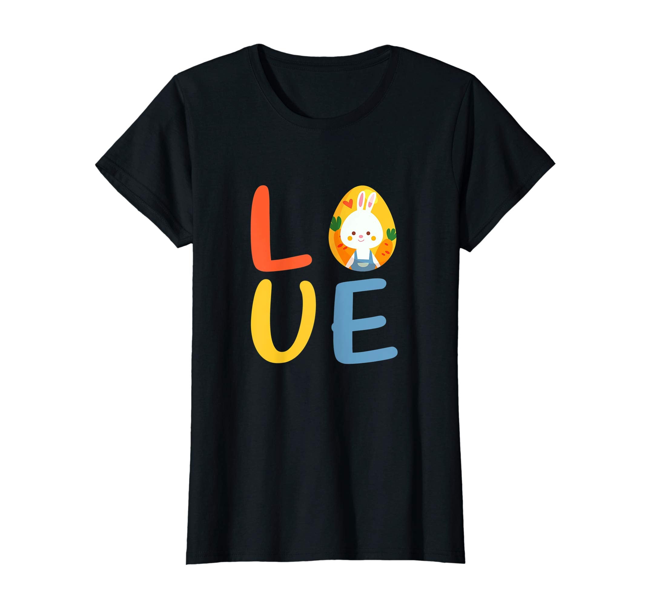 Love Easter Shirt With Easter Egg and Easter Bunny