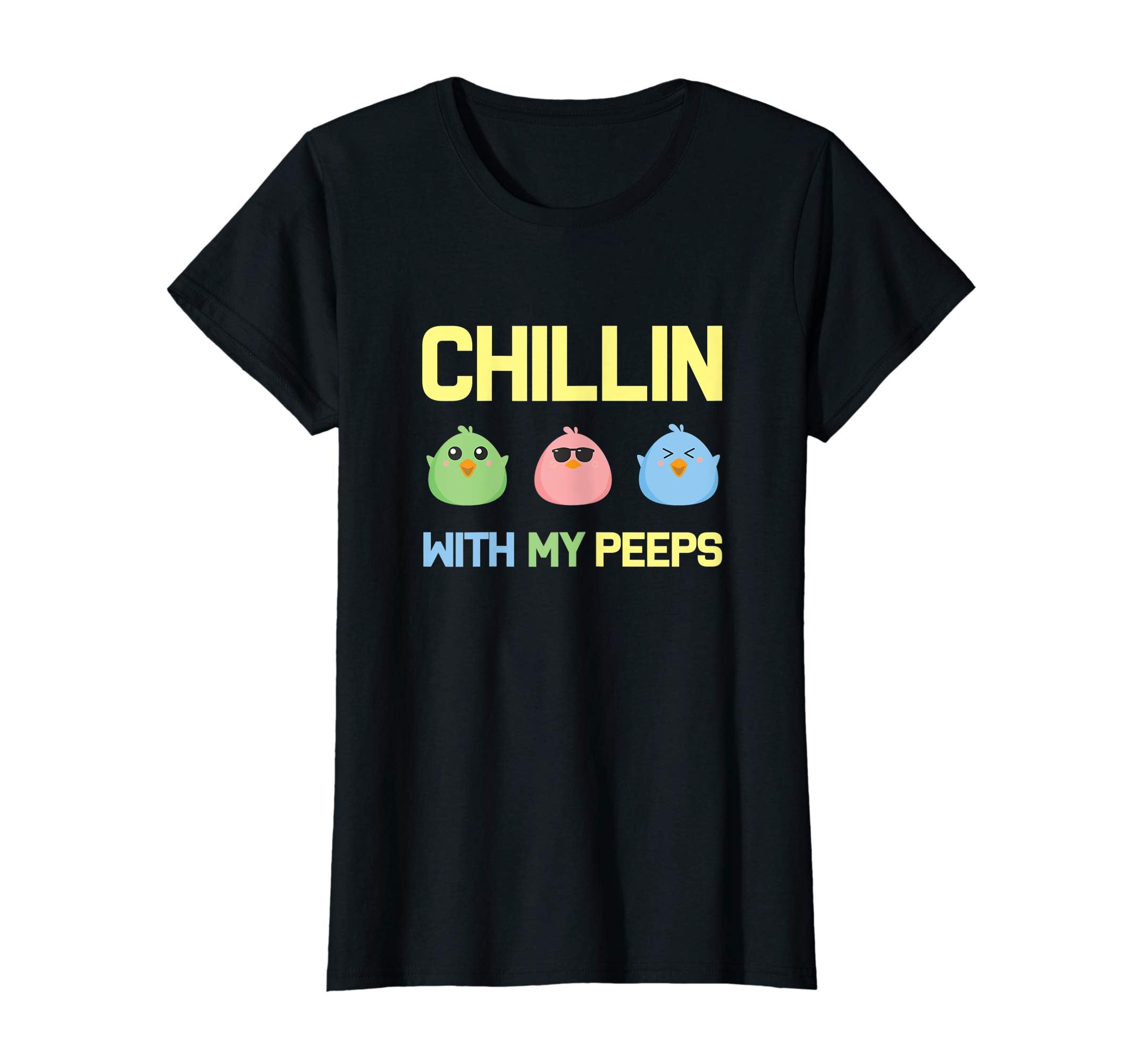 Chillin With My Peeps Easter Bunny Tshirt