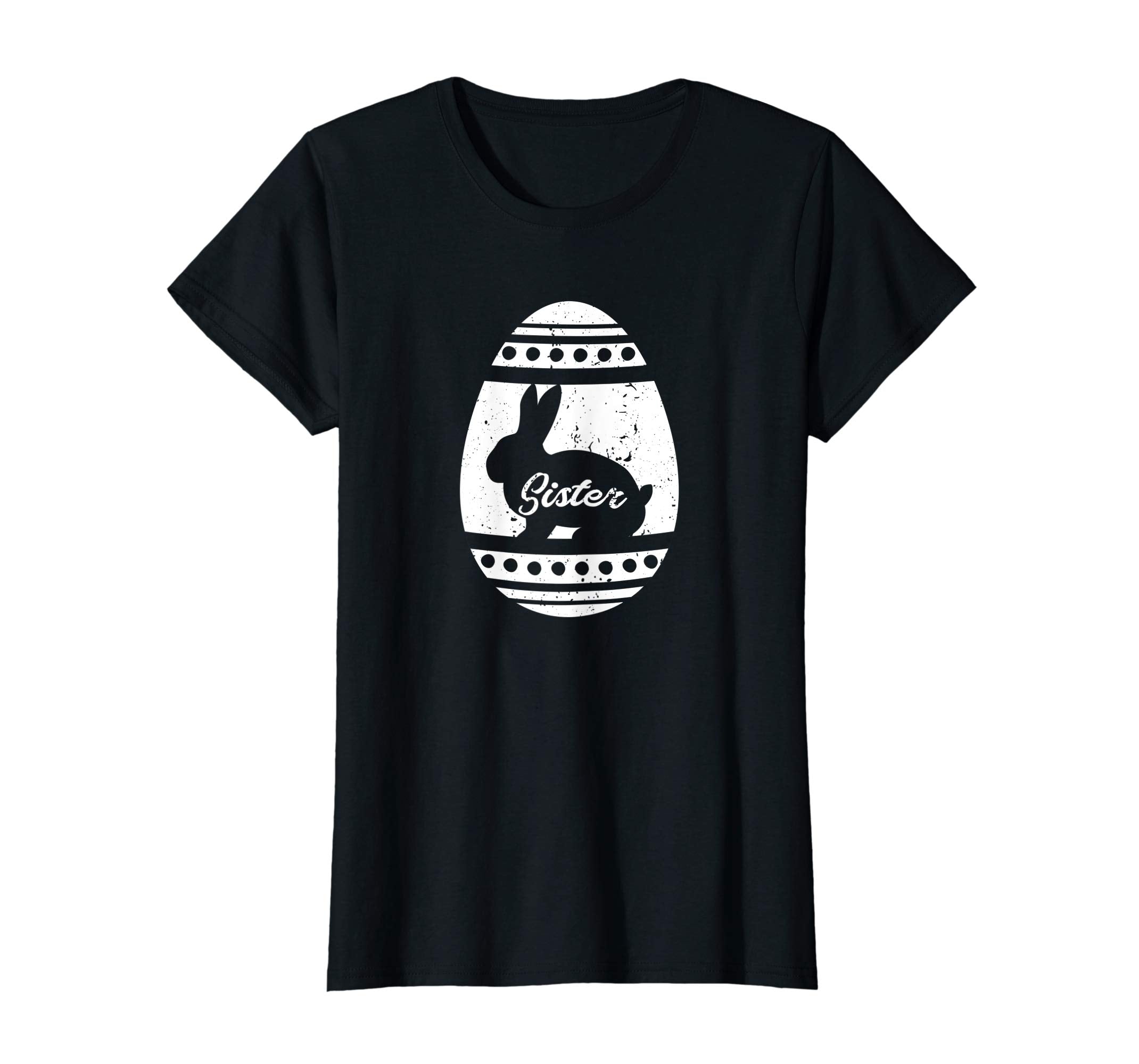 Sister Rabbit Easter Egg T-Shirt Easter Gift for Sister