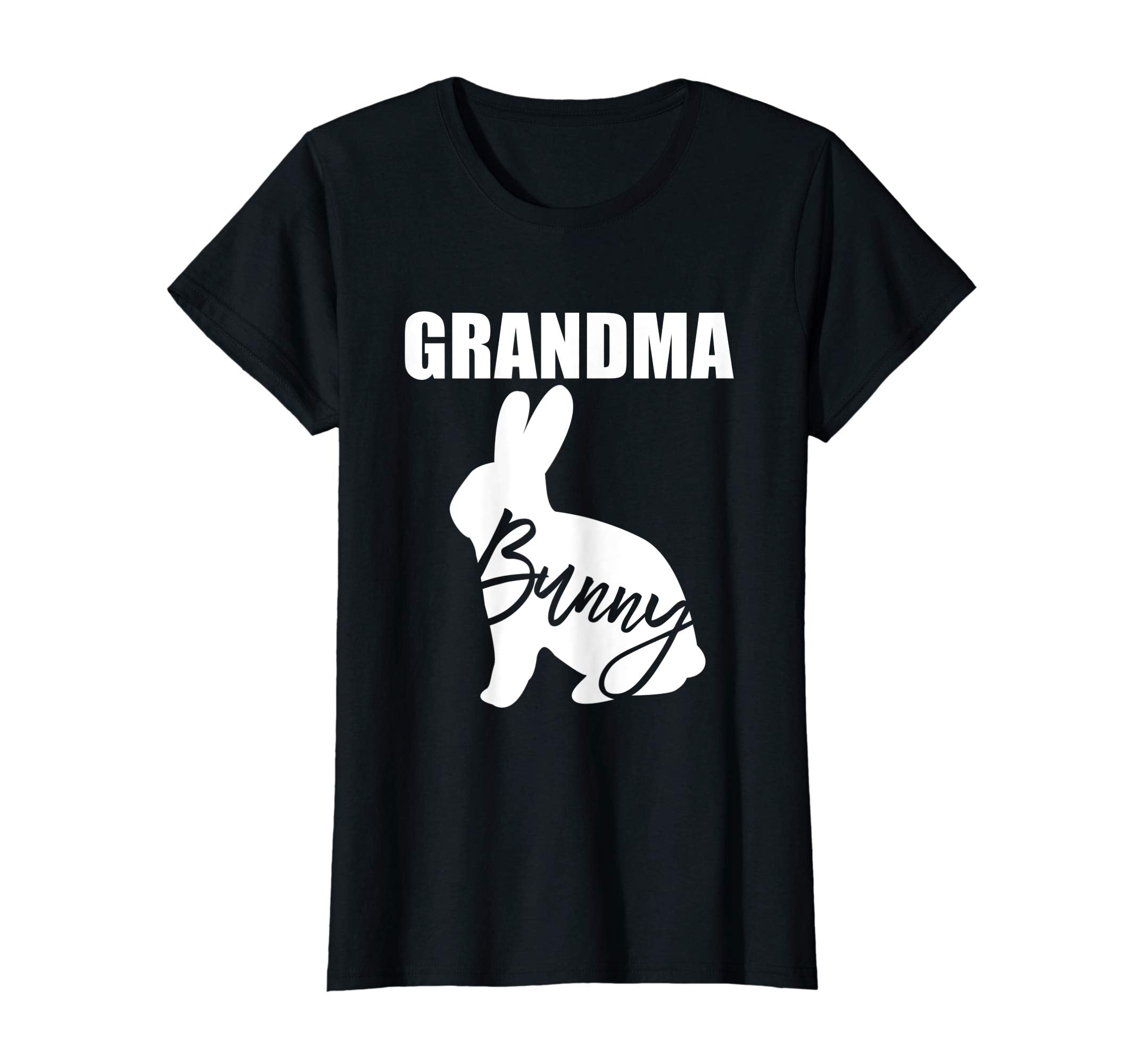 Womens Grandma Bunny T Shirt Easter Family Outfit Grandmother Gift