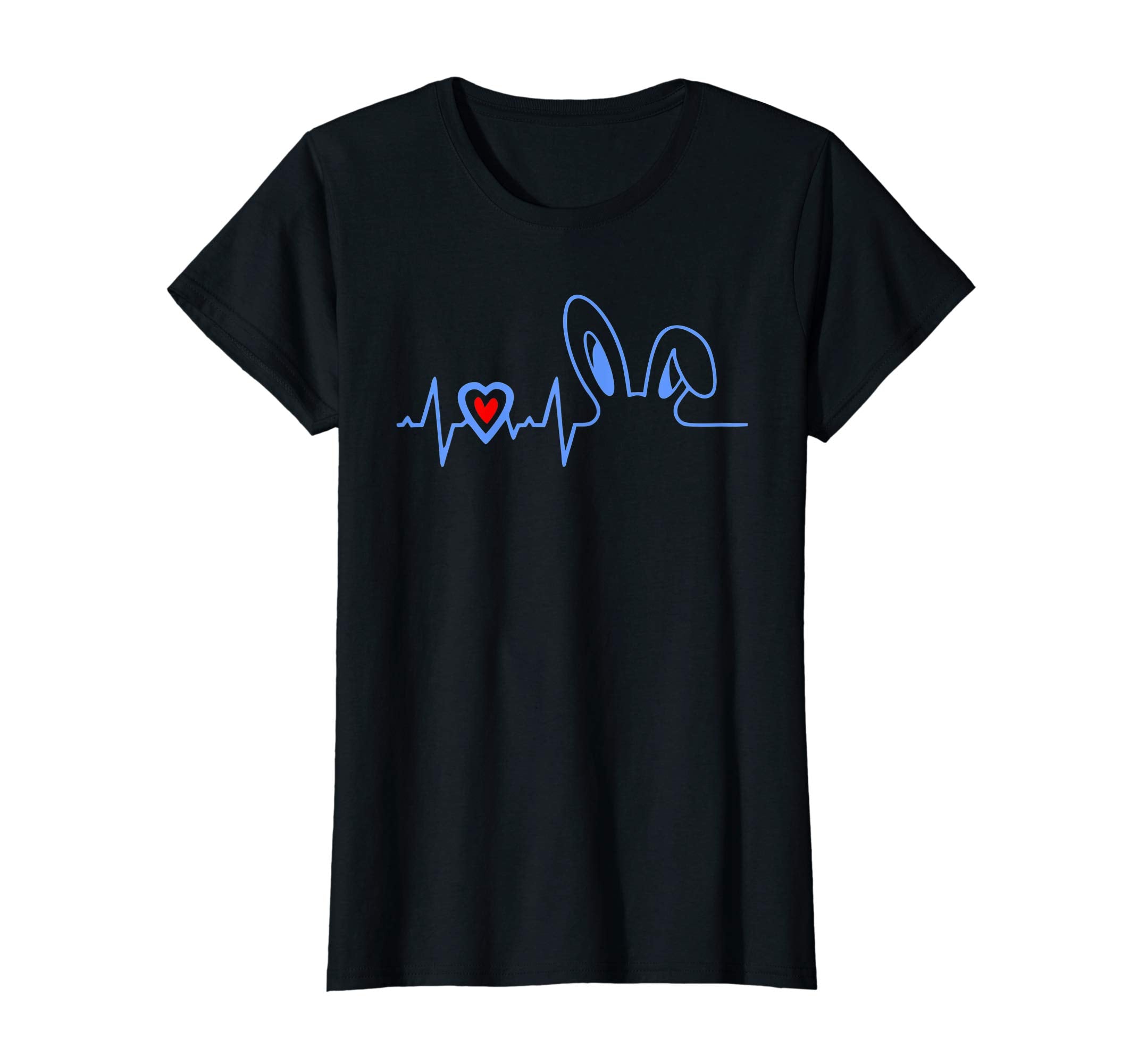 Happy Easter Bunny Heartbeat for Nurse Teacher Cute T Shirt