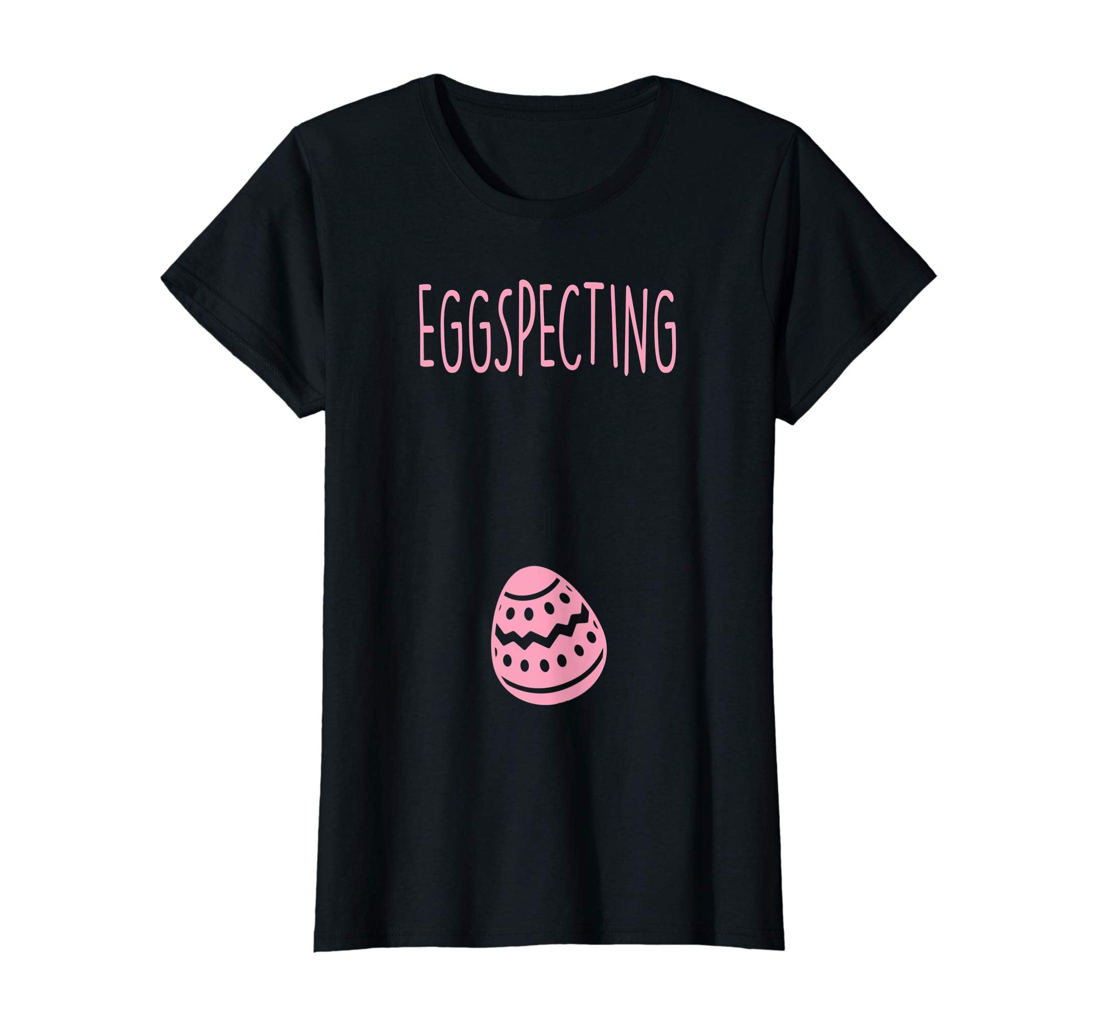 Woman's Easter Eggspecting Funny Pregnancy Announce T-Shirt