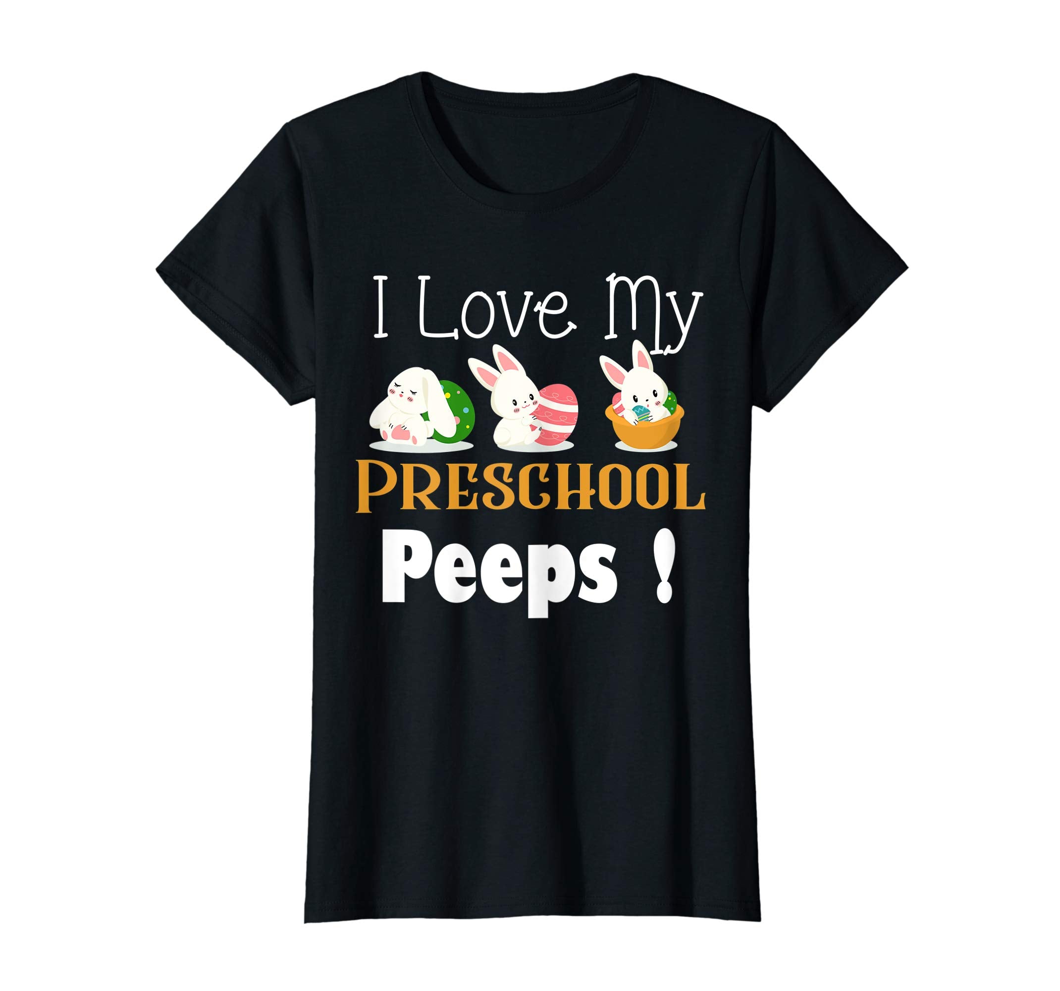 I Love My Preschool Peeps With Cute Bunnies TShirt Easter
