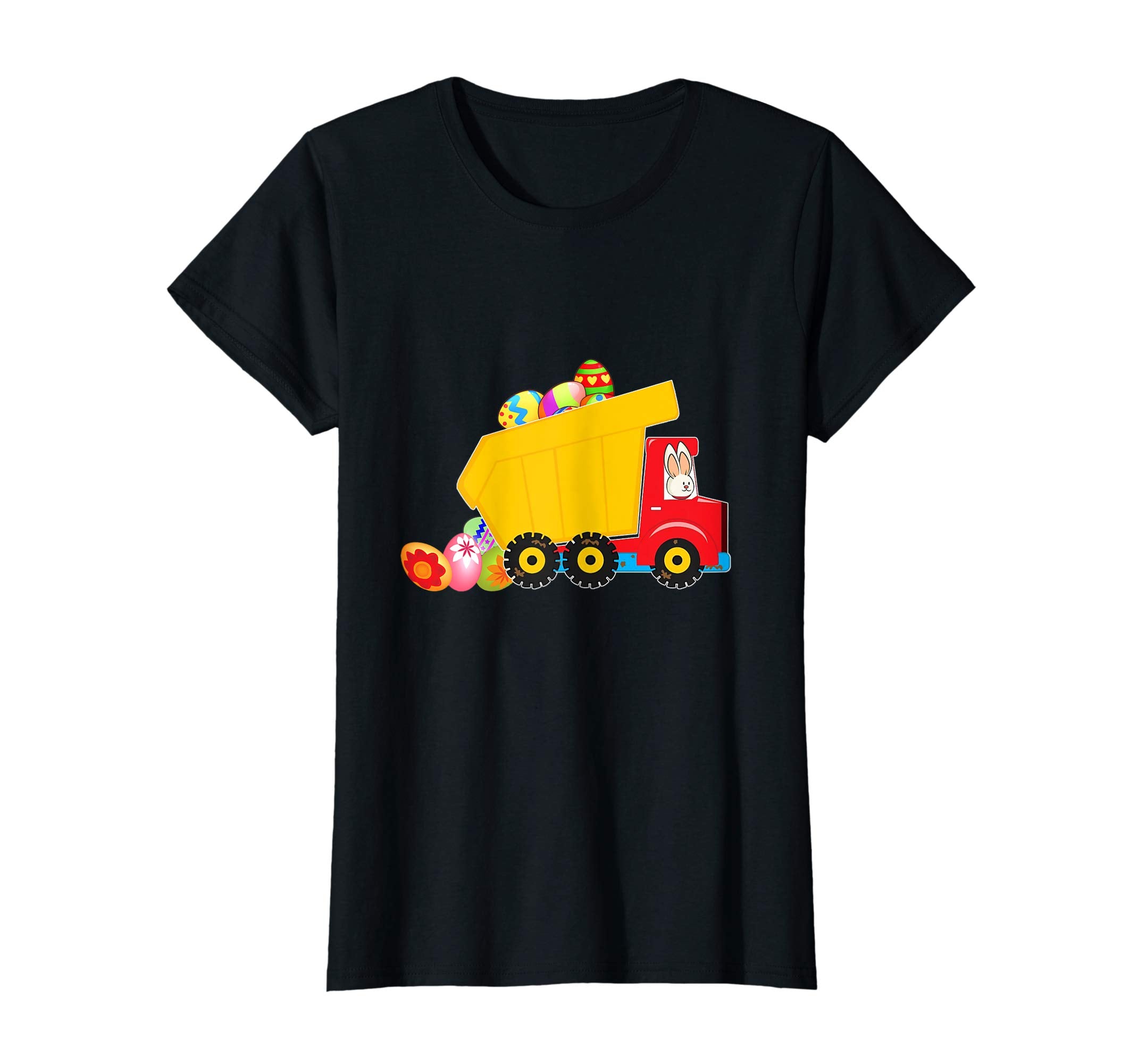 Moms of Boys Dump Truck Easter Bunny and Eggs Kids t shirt