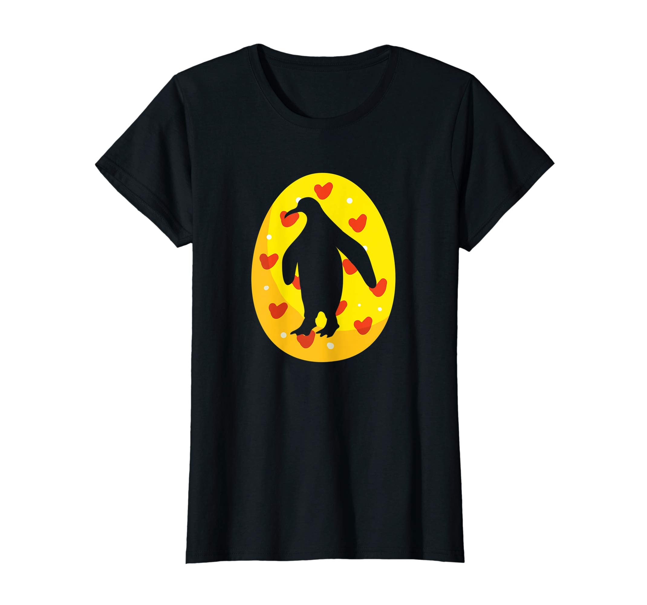 Cute Penguin Easter Bunny Egg T-Shirt for Kids Boys Girls