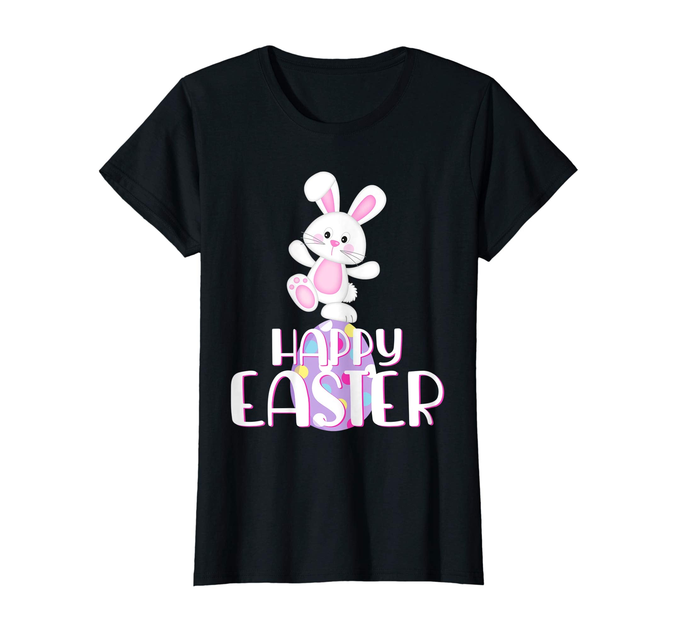 Happy Easter Shirt Cute Bunny &amp; Colorful Egg Easter Gift