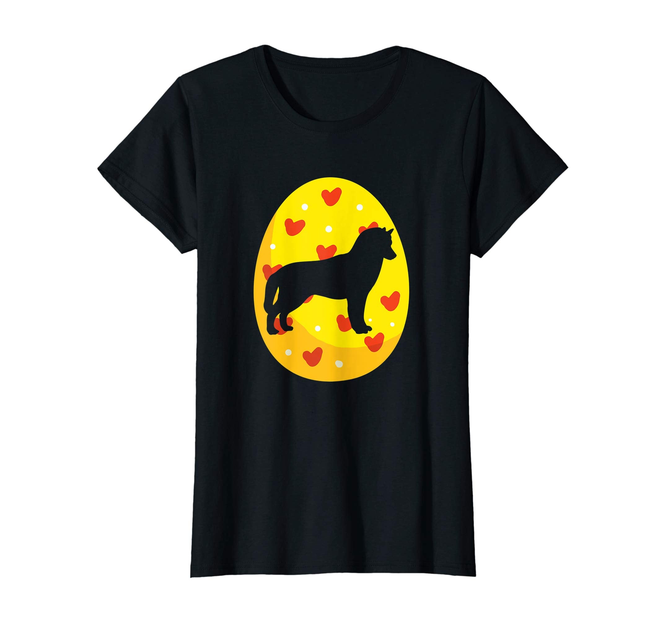 Siberian Husky Easter Eggs Bunny T-Shirt Dog Easter Gift