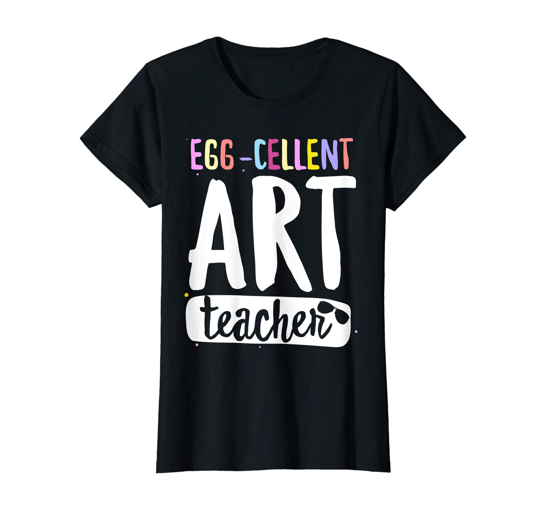 Egg-Cellent Art Teacher Easter Bunny Funny Gifts T-shirt