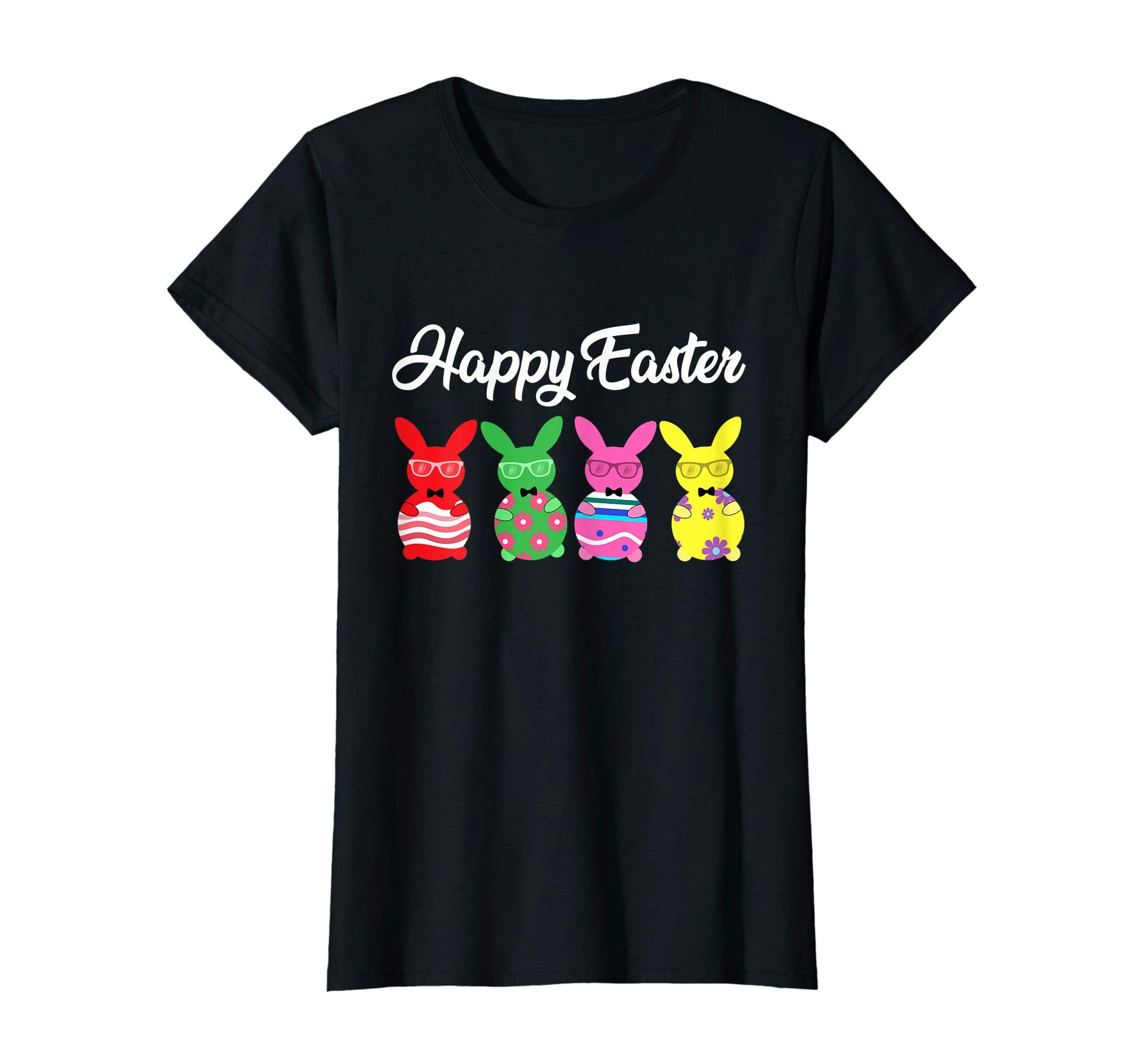 Easter T Shirt Happy Easter Bunny Eggs Tshirt Colorful Gift