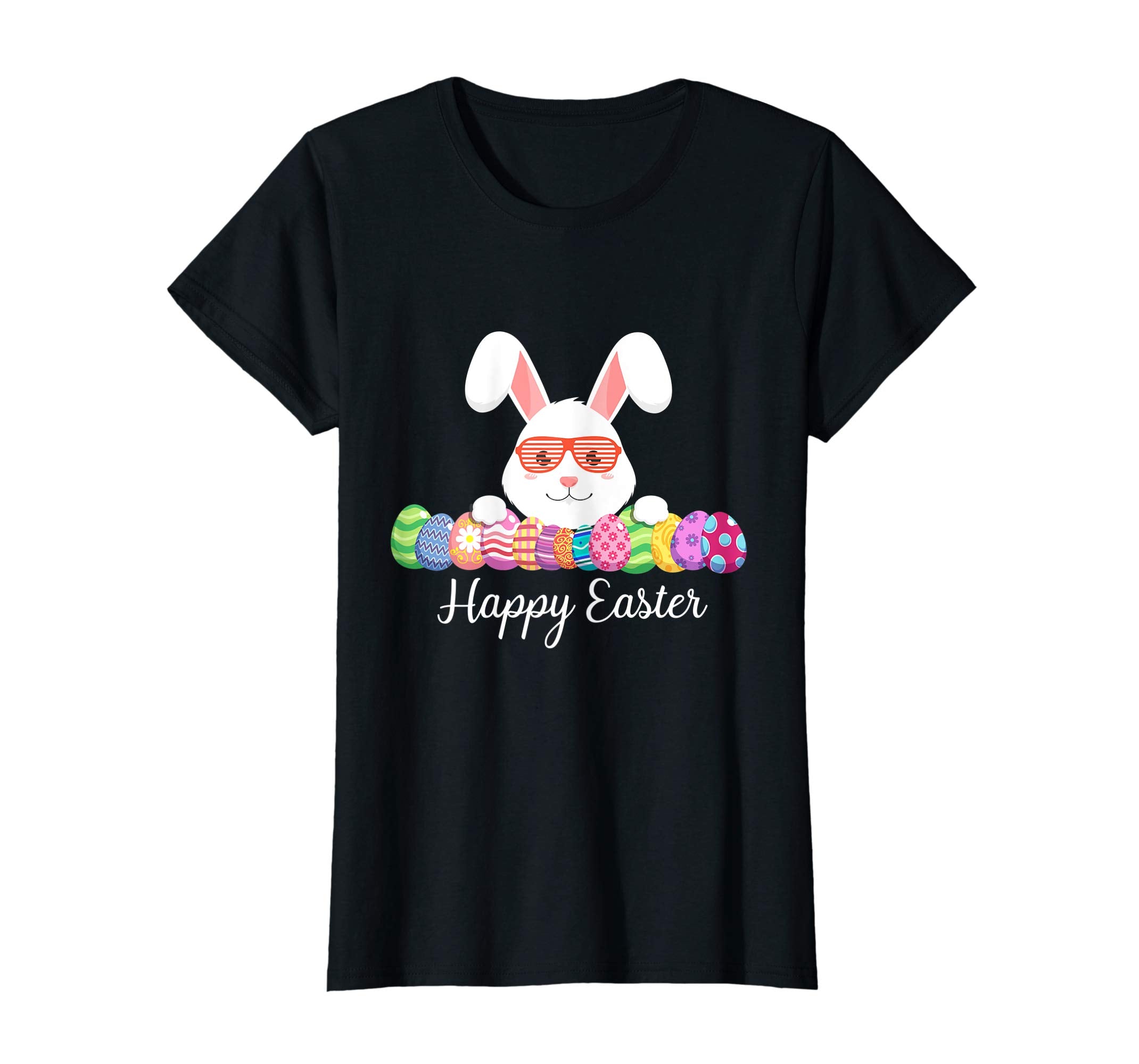 Easter T Shirt Happy Easter Bunny Eggs Tshirt Colorful Gift