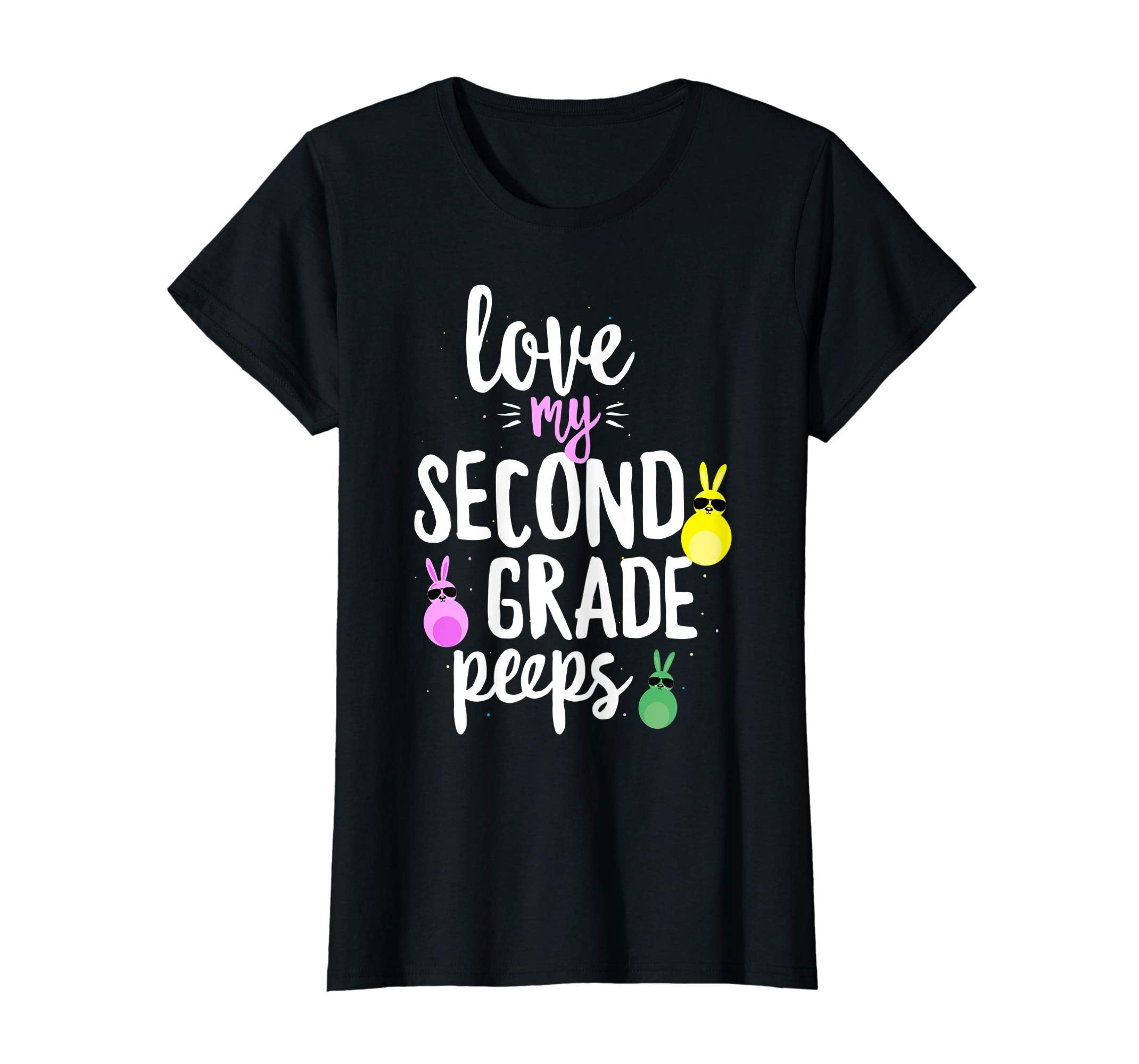Love My Second Grade Peeps Easter Teacher Bunny T-shirt