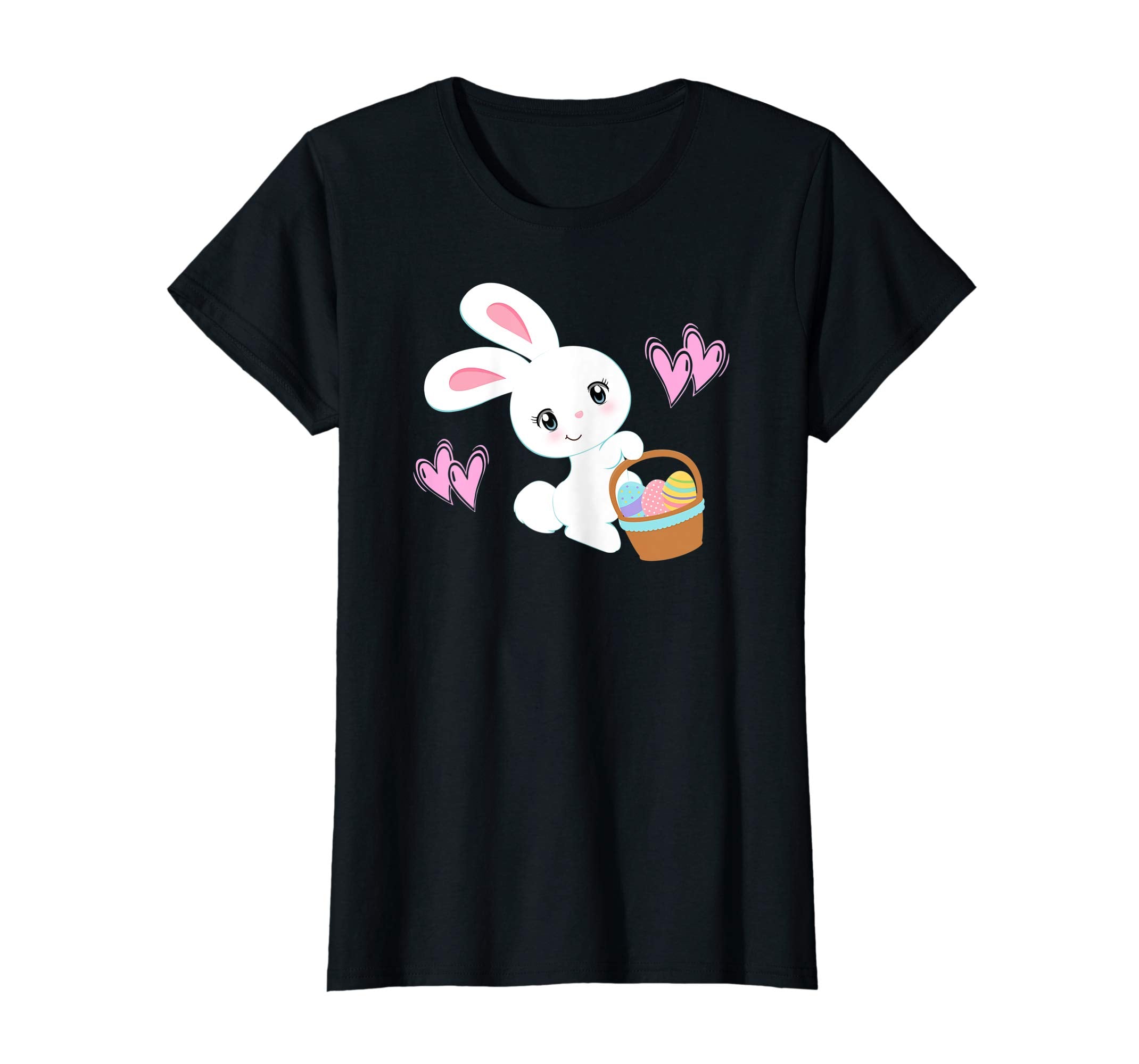 Bunny T-Shirt Girls Women Kids Cute Easter Egg Hunt Bunnies