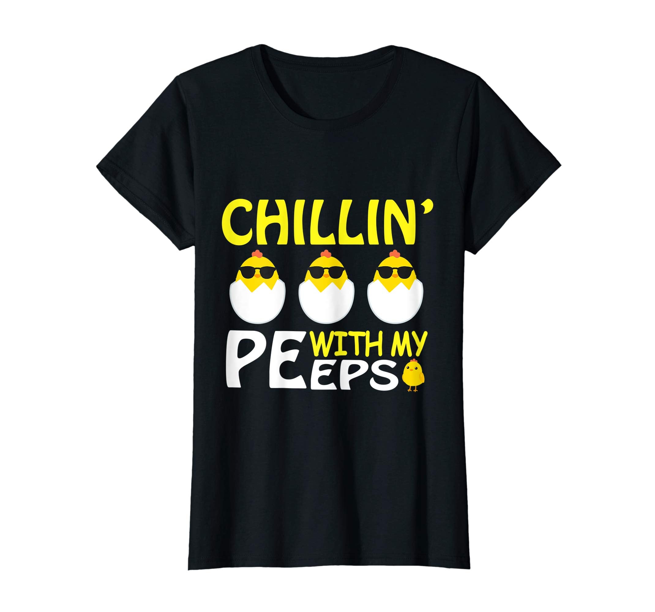 Cool Chicks Chillin' With My Peeps Happy Easter Day Shirt