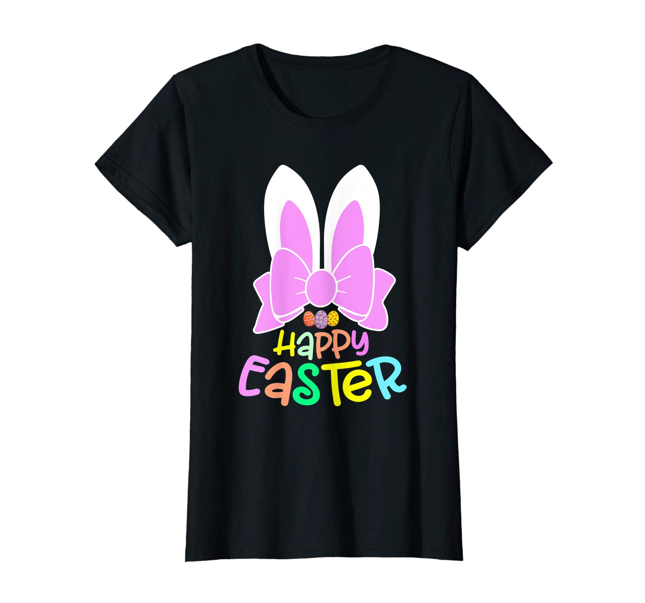 Bunny Ears Eggs Happy Easter Kids Boys Girls T Shirt Gift