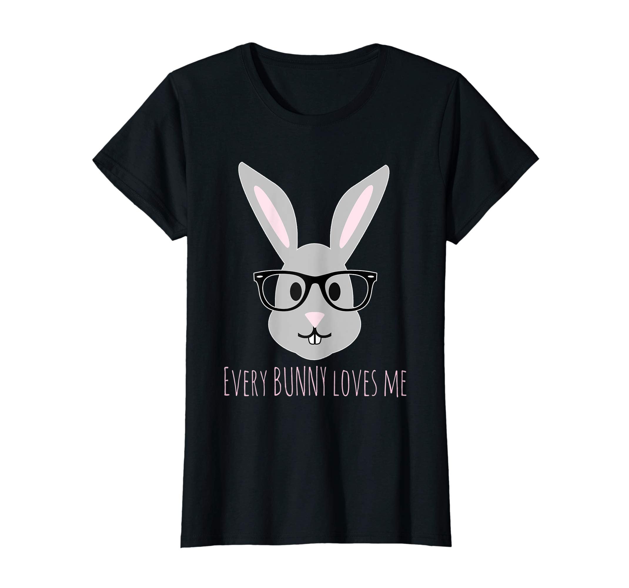 Happy Easter T-Shirt Cute Bunny Head with Glasses TShirt