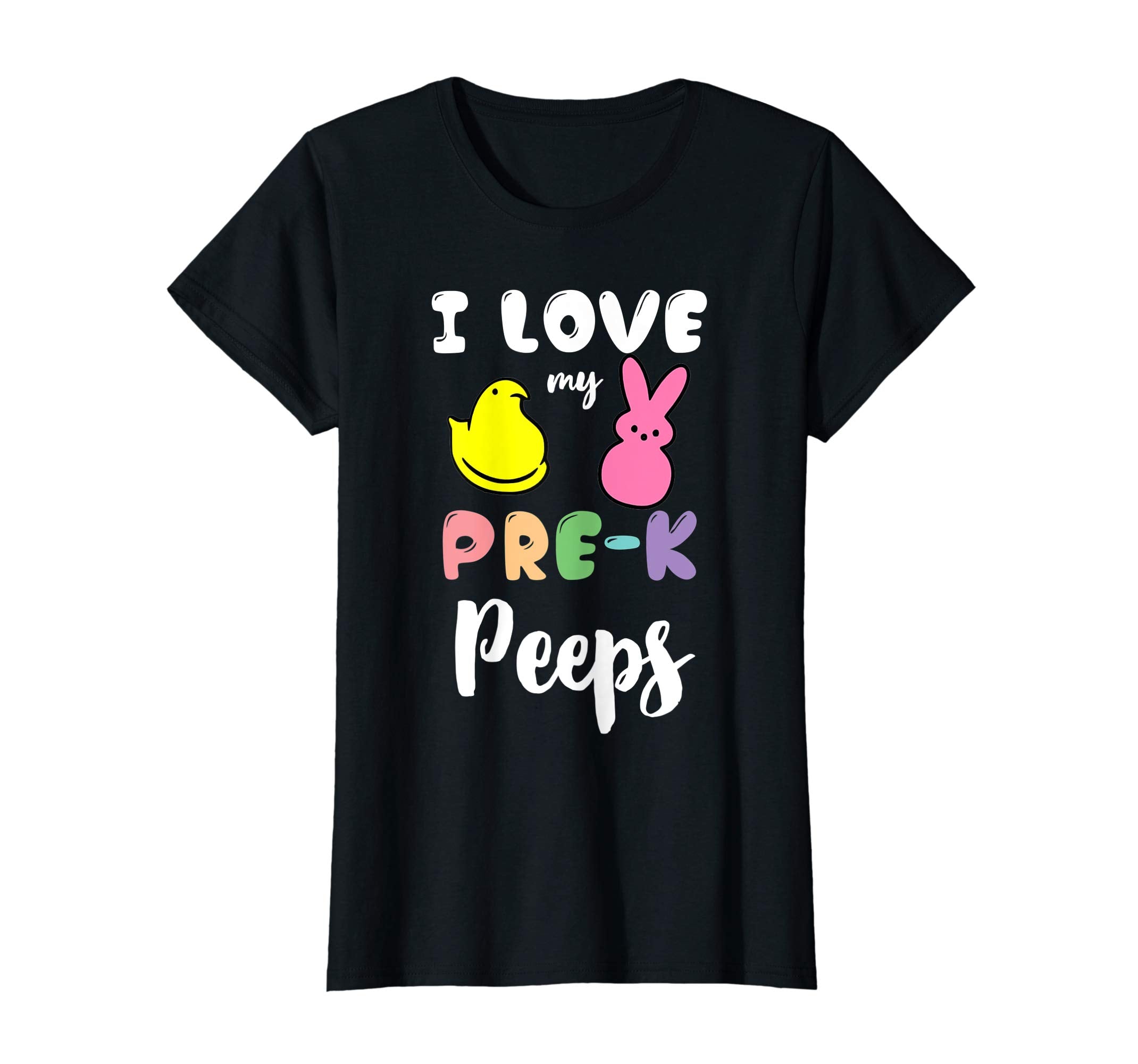 Easter Eggs I Love My Pre-k Peeps Funny T Shirt For Kids