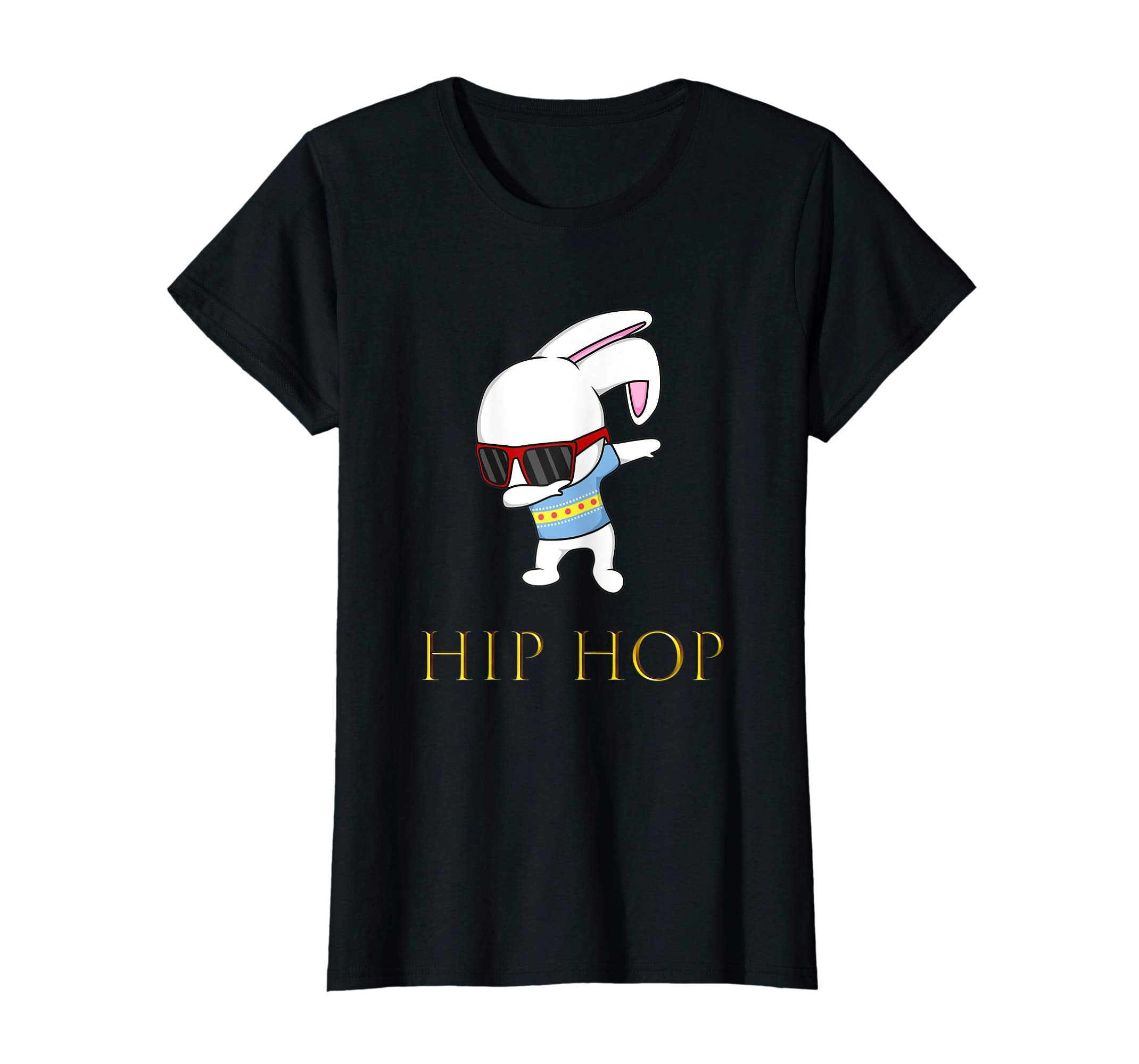 Happy Easter Day T-Shirt HipHop Bunny With sunglass cute