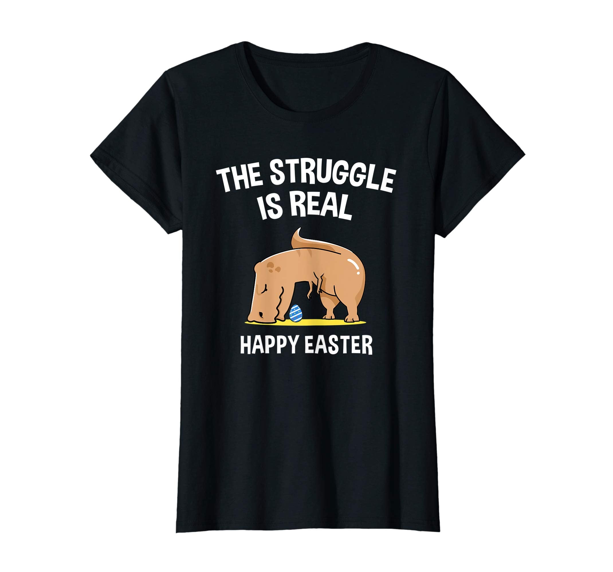 Funny T-Rex Dinosaur The Struggle is real Easter T-Shirt