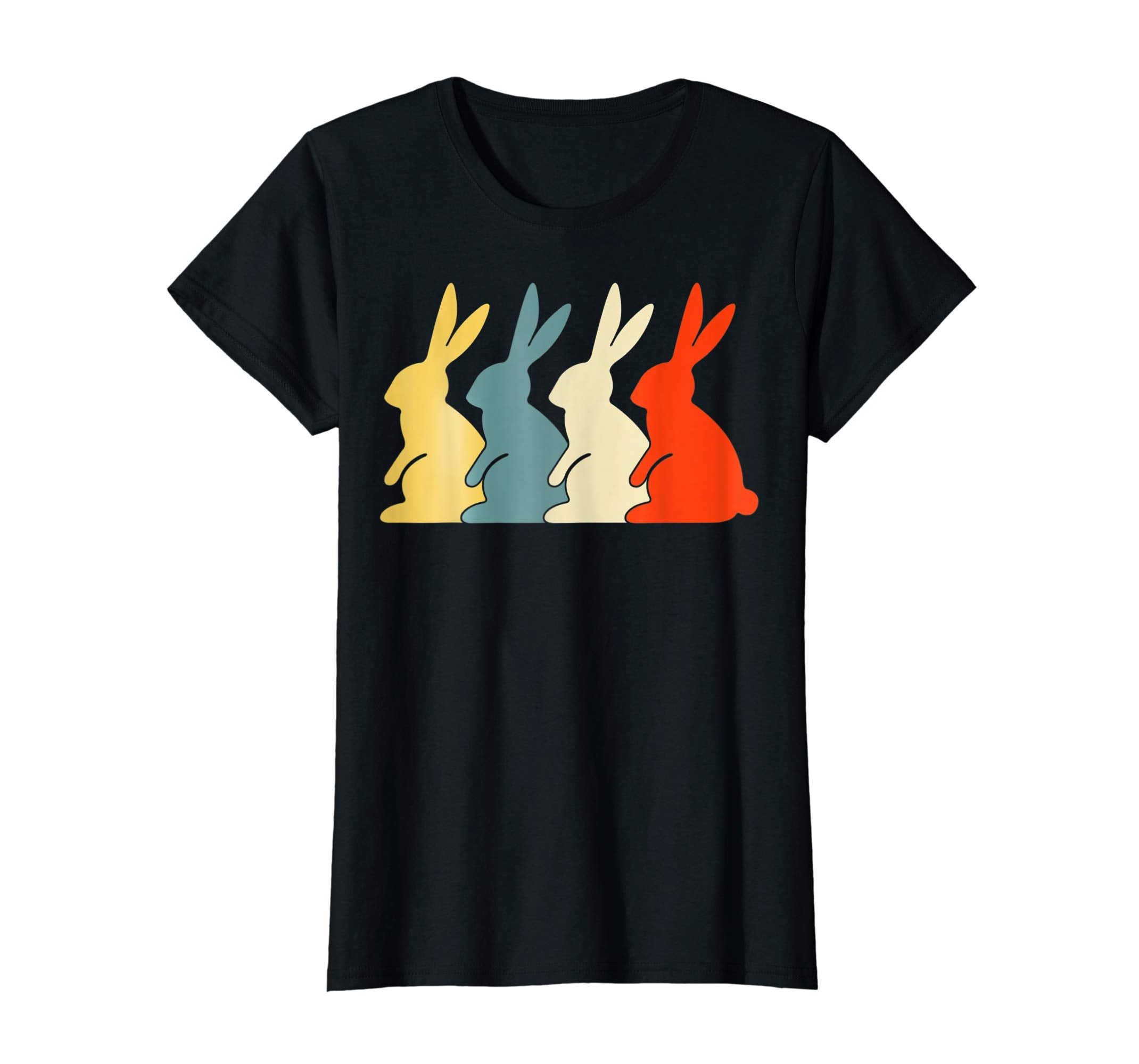 Vintage Retro Bunny Rabbit Lover TShirt Easter Day
