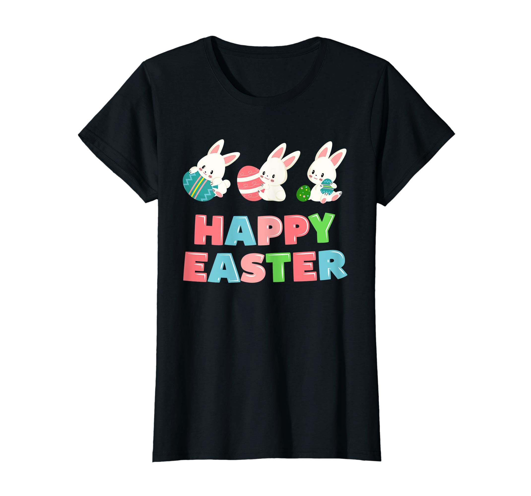 Happy Easter Shirt For Boys Girls Women Men Colorful Eggs