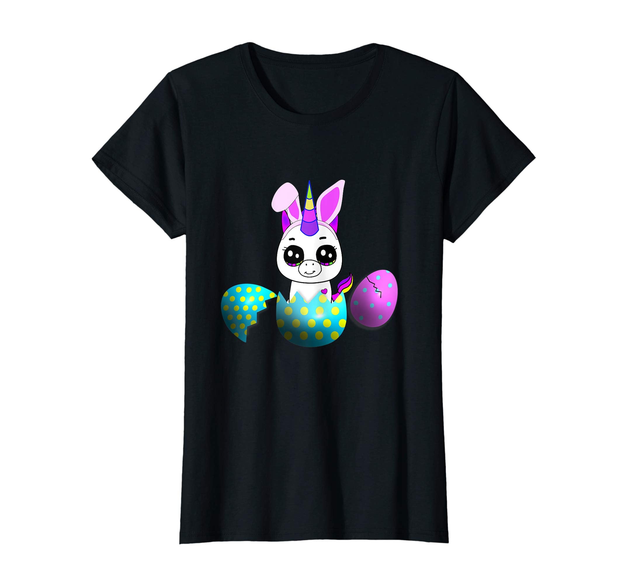 Easter Unicorn Tshirt Girl Easter Egg Hunt Bunny Ears