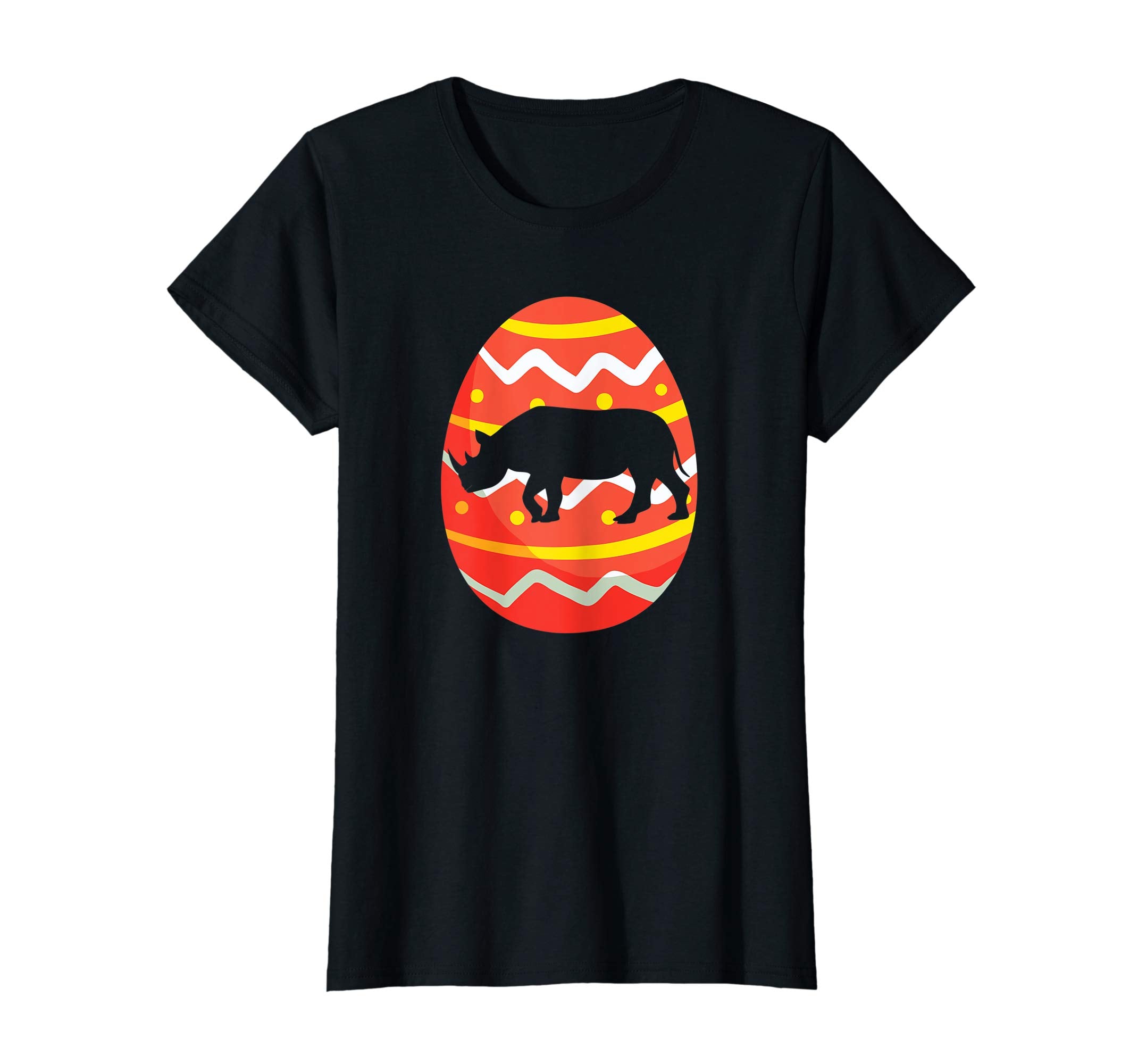 Happy Rhino Easter Bunny Egg T-Shirt for Kids Boys Girls