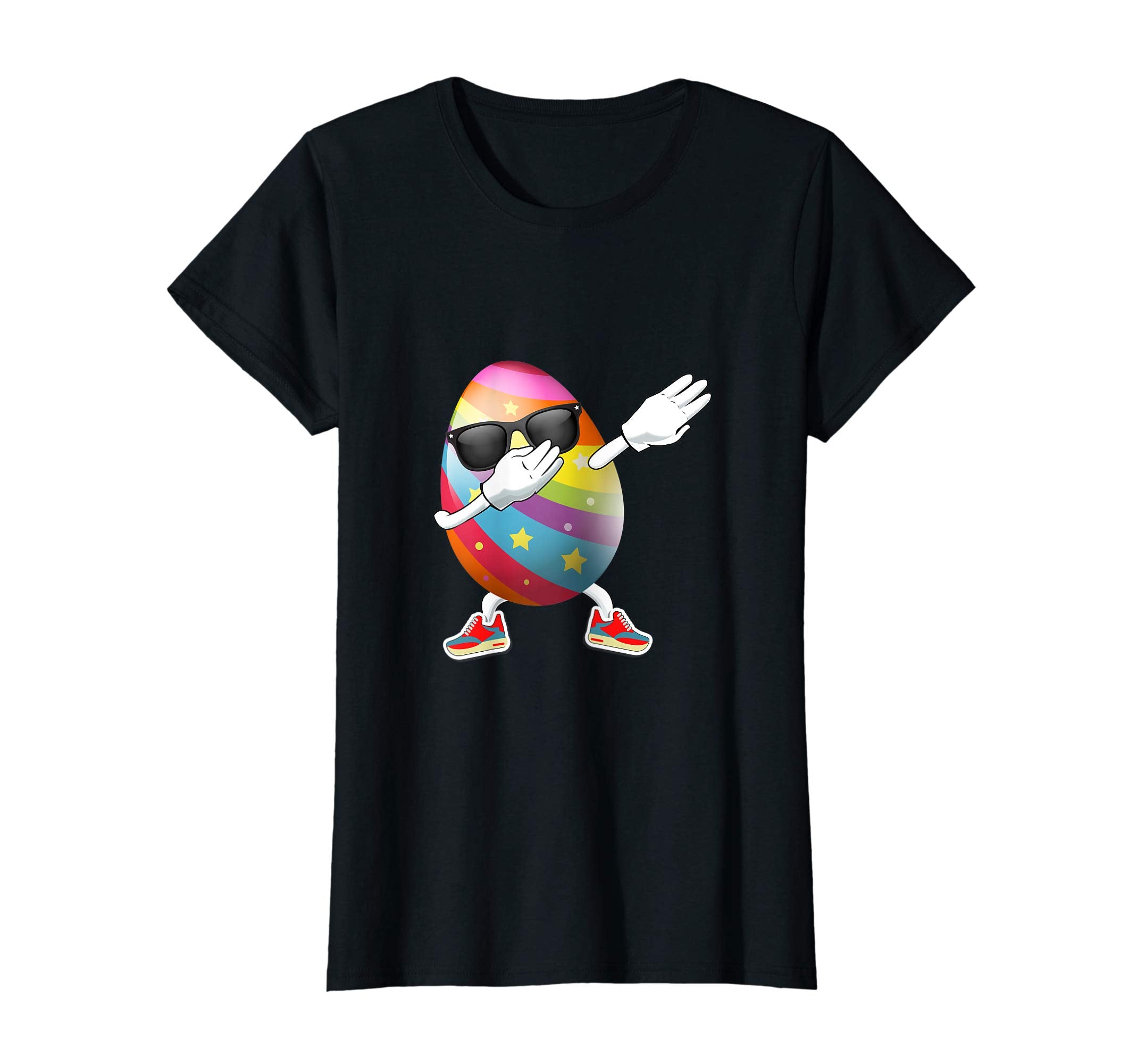 Dabbing Egg Easter Bunny Rabbit T-Shirt Kids Boys Girls