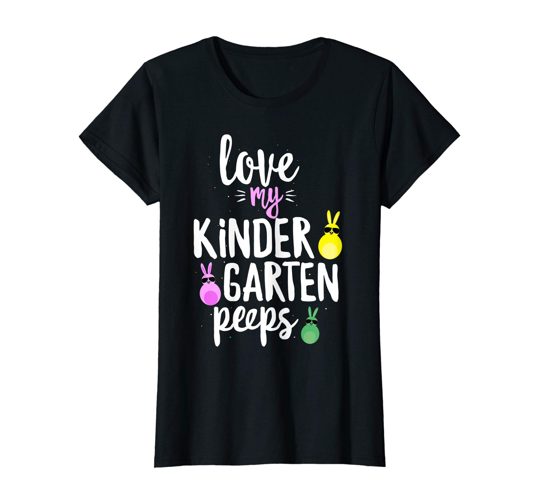 Love My Kindergarten Peeps Easter Teacher Bunny T-shirt